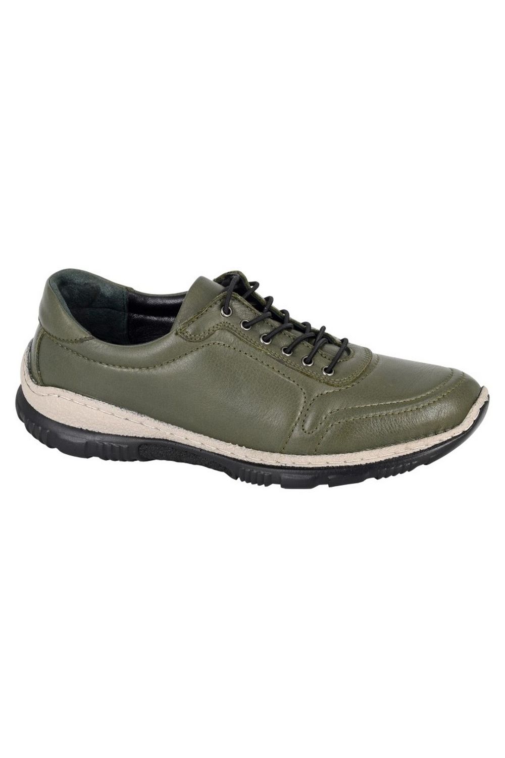 Olive Leather Shoes, Image 1 of 2