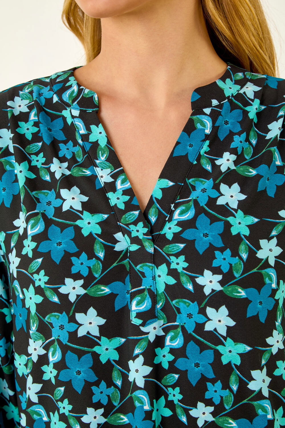 WT1038 Women's Dolman Sleeve V-Neck Top - Loose Fit Short Sleeve Tee In Teal, Size XXL