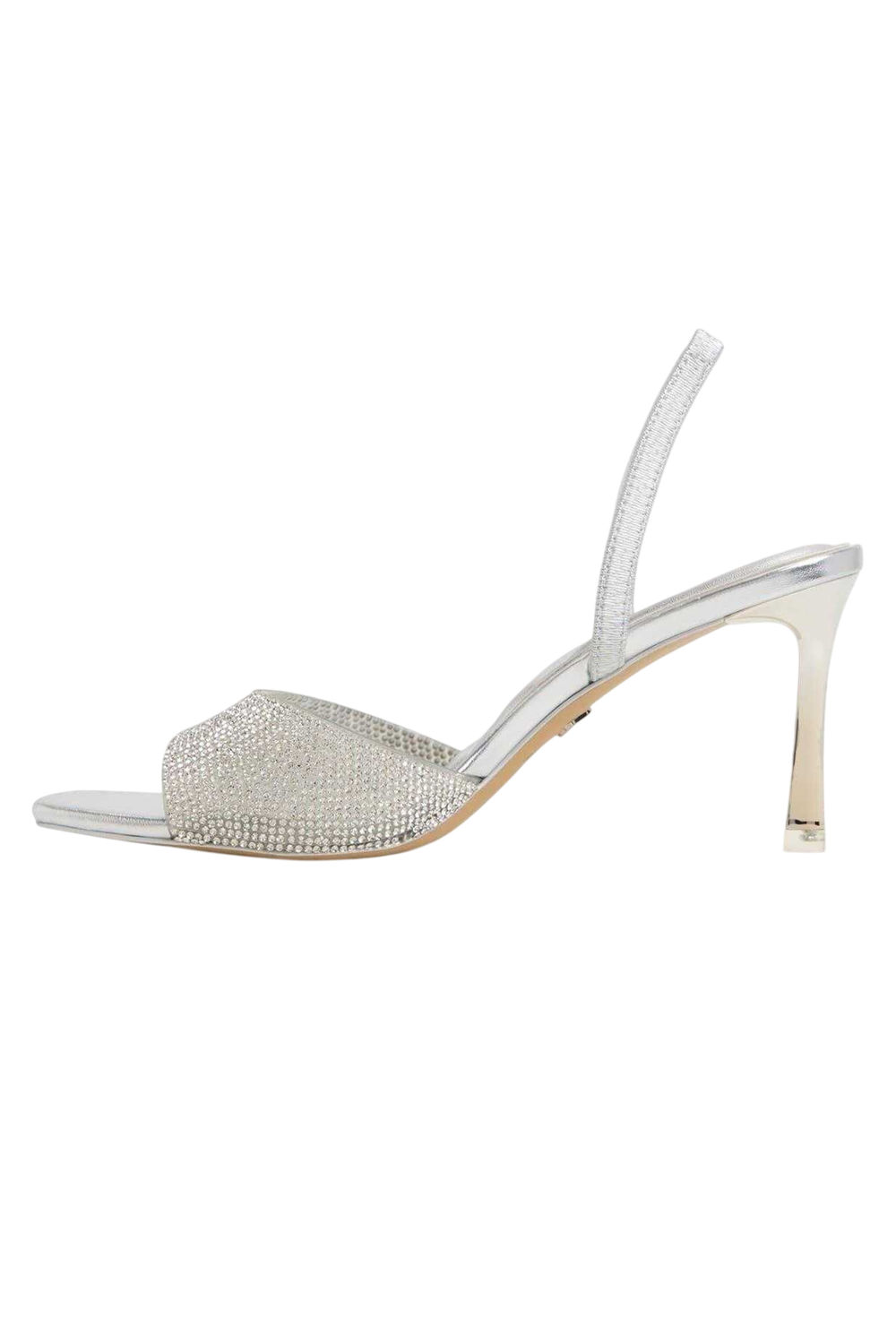 Silver Andyana Party Stiletto Heel Sandals, Image 3 of 4