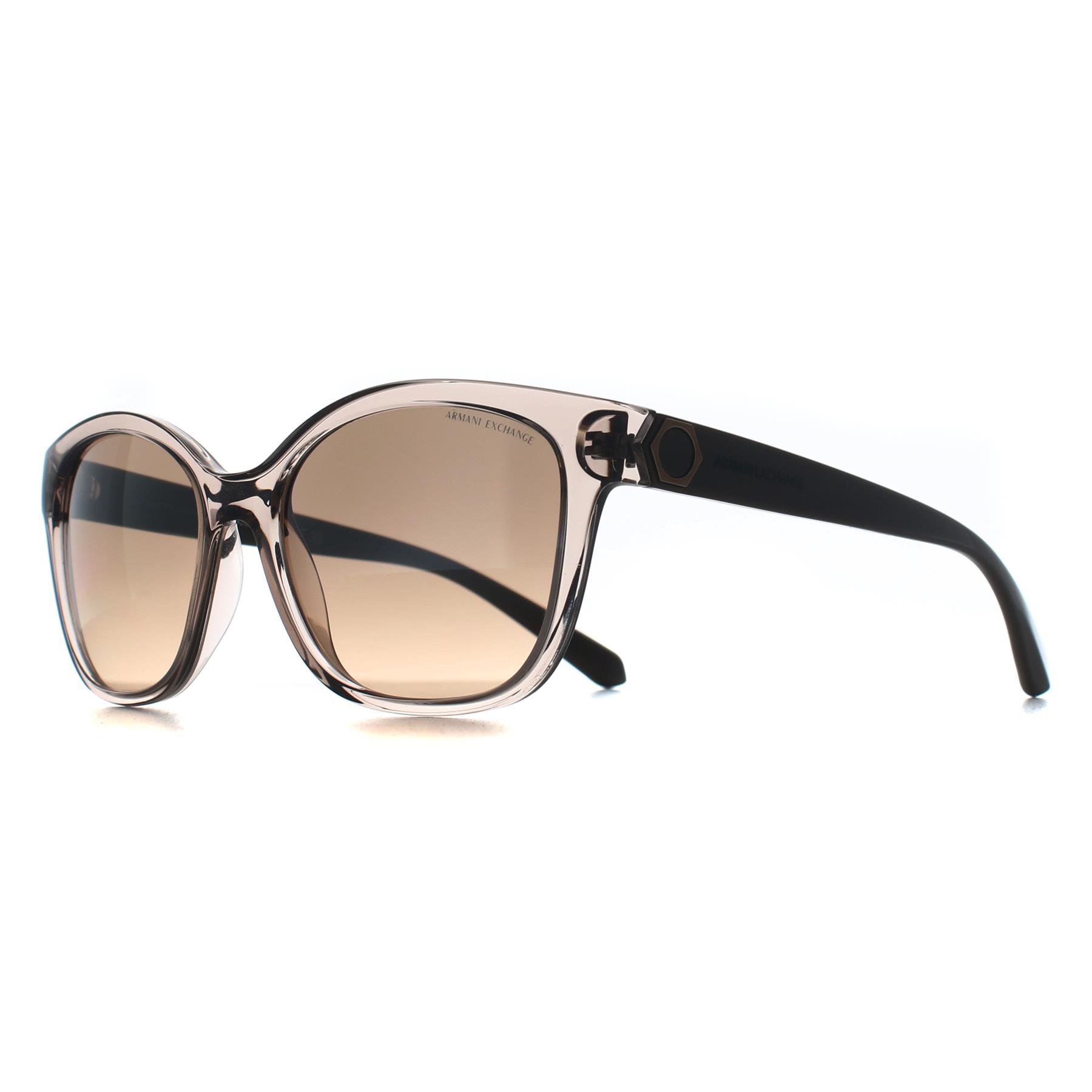 Cat Eye Transparent Brown Brown Mirror Silver Gradient AX4127S, Image 2 of 3