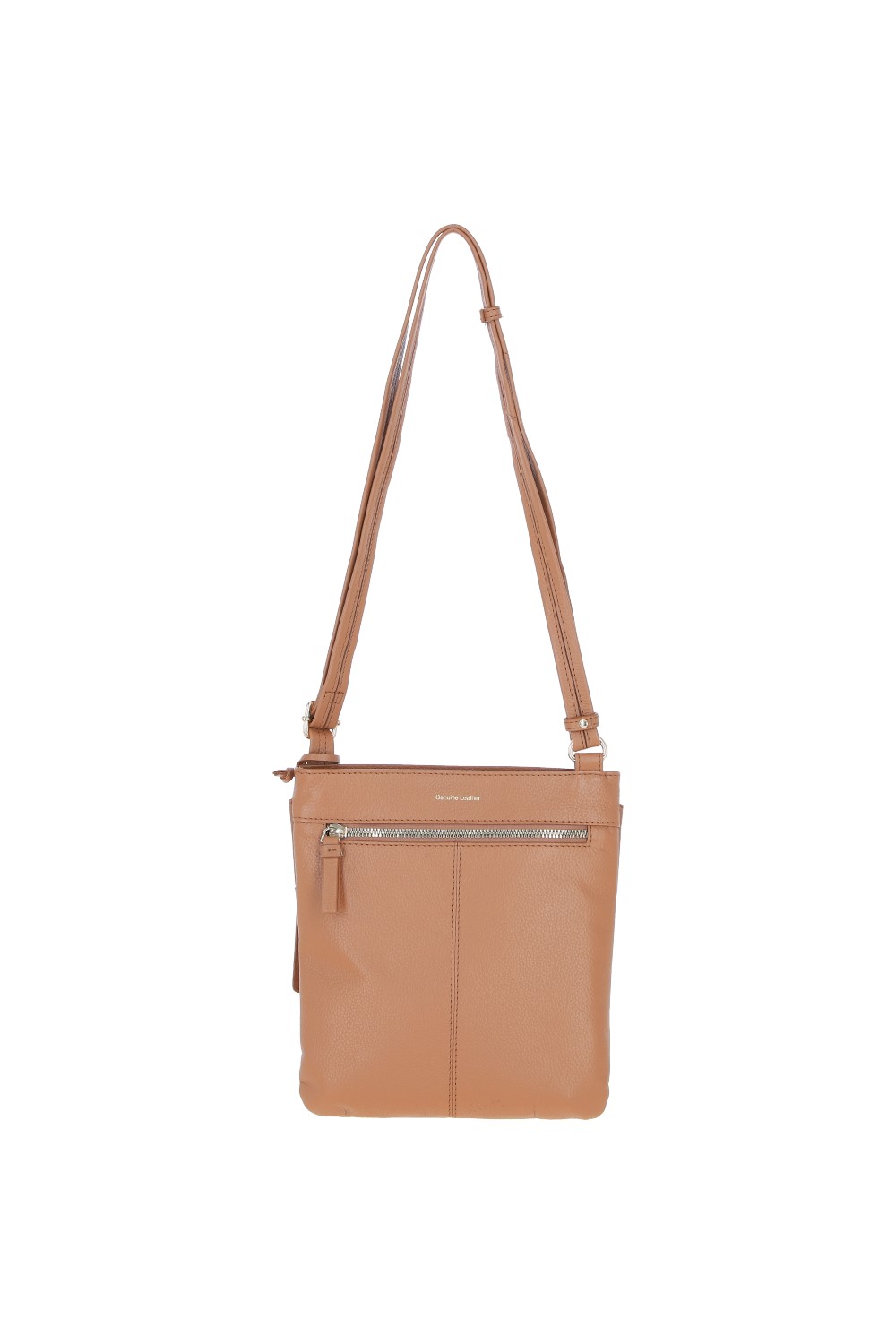 Camel 'Curvo' Real Leather Crossbody Bag, Image 4 of 4