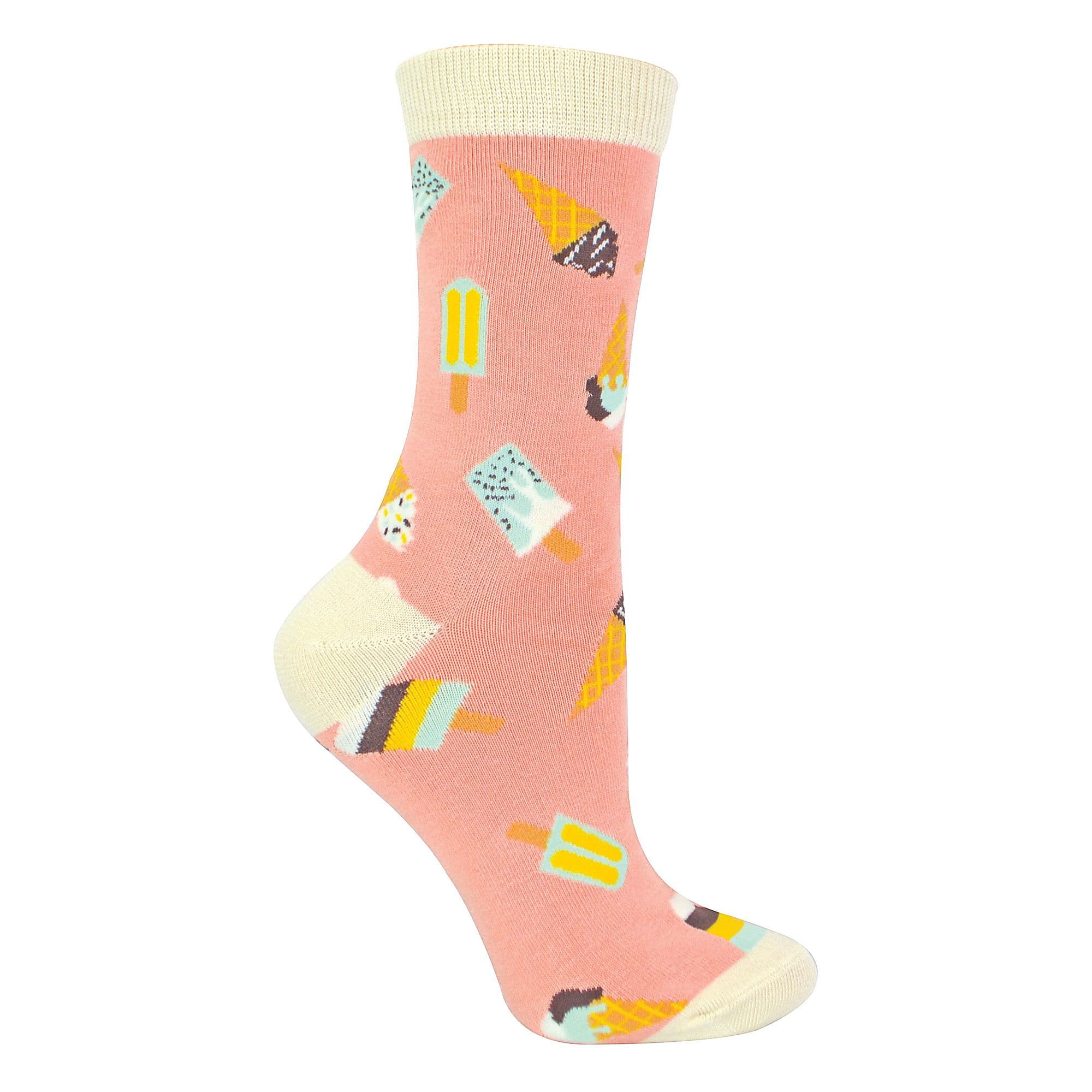 Pink Ice Cream Socks | Novelty Bamboo Gift Socks, Image 1 of 3