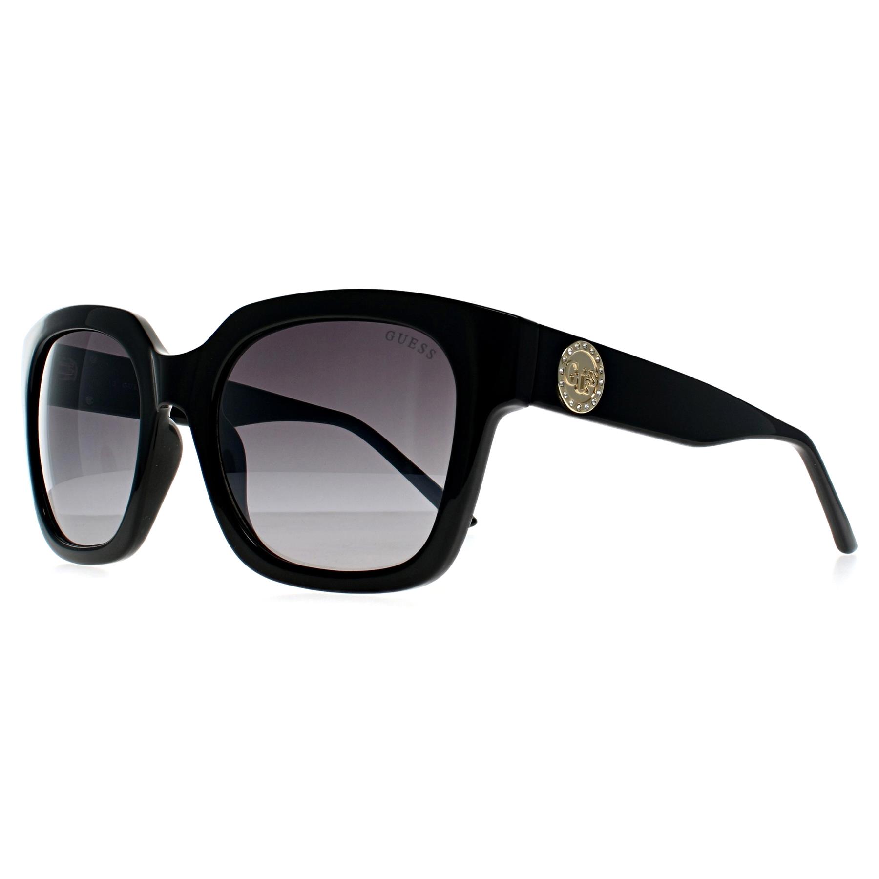 Black Guess Black Square Shiny Black Grey Gradient GF6128, Image 2 of 3