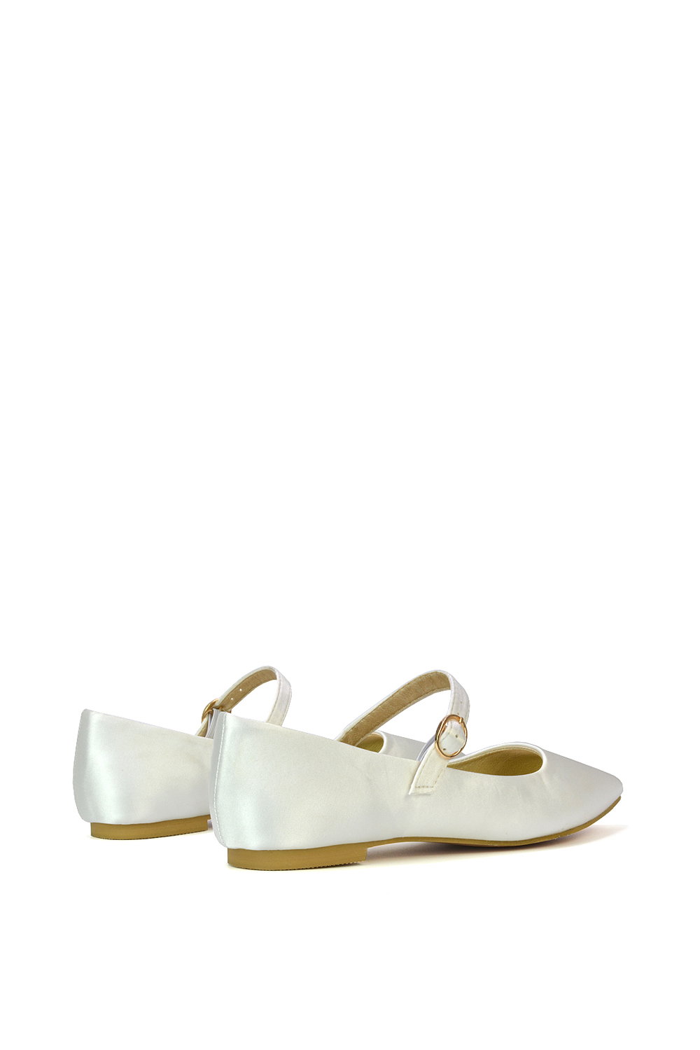 Ivory XY LONDON Ivory 'Aimee' Flat Mary Jane Ballerina Pumps, Image 4 of 5