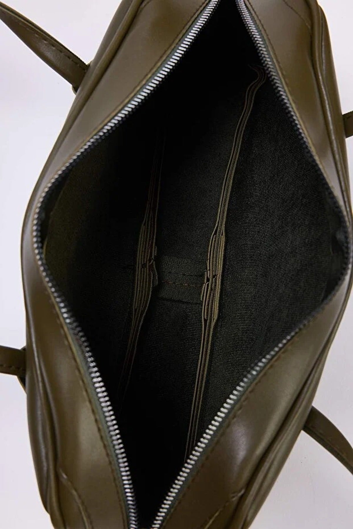 Khaki WOVCOR Khaki Charm Detail Mini Bowling Shoulder Bag, Image 2 of 4