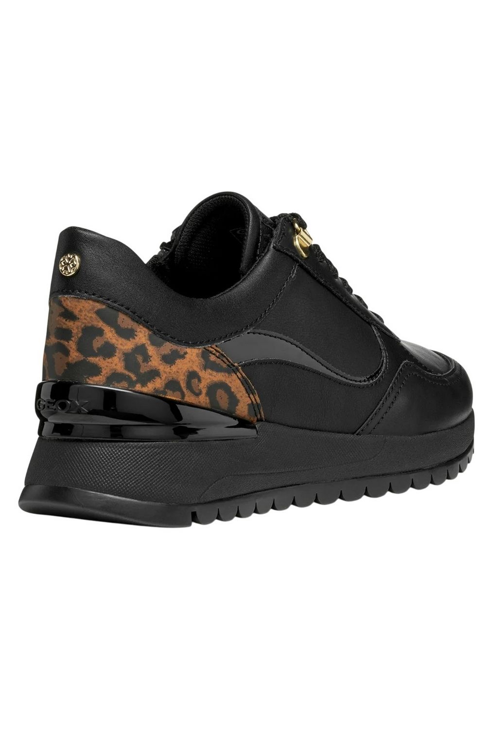 Black Desya Nappa Leather Trainers, Image 2 of 5