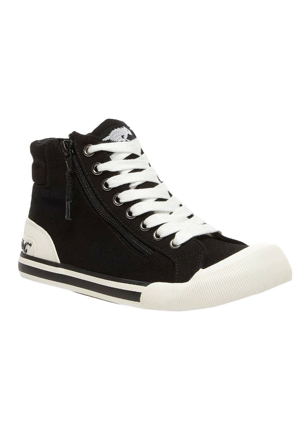 Black Jazzin Hi Trainers, Image 1 of 5