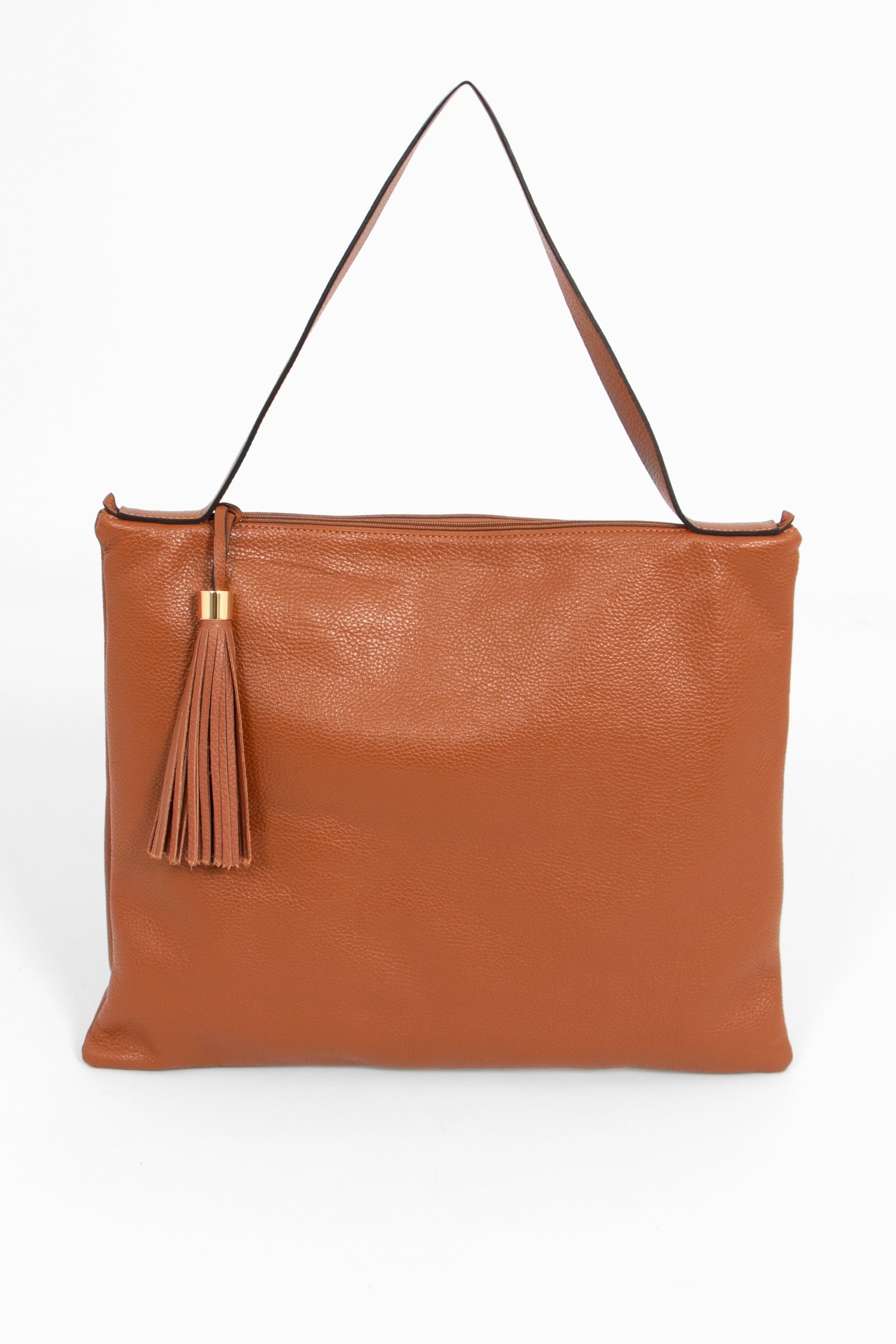Black Italian Leather Tote Bag
