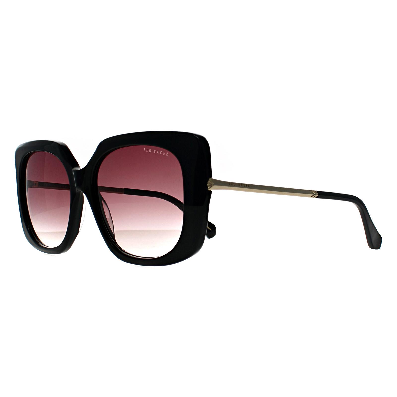 Black Ted Baker Black Square Gloss Black Brown Gradient TB1732 Heather, Image 2 of 3