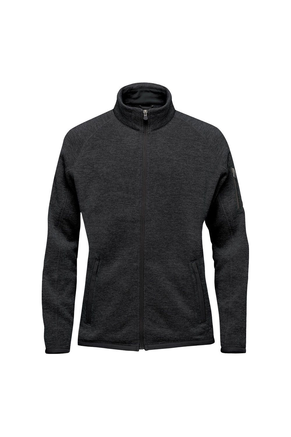 Black Avalante Heather Full Zip Fleece Jacket, Image 1 of 3