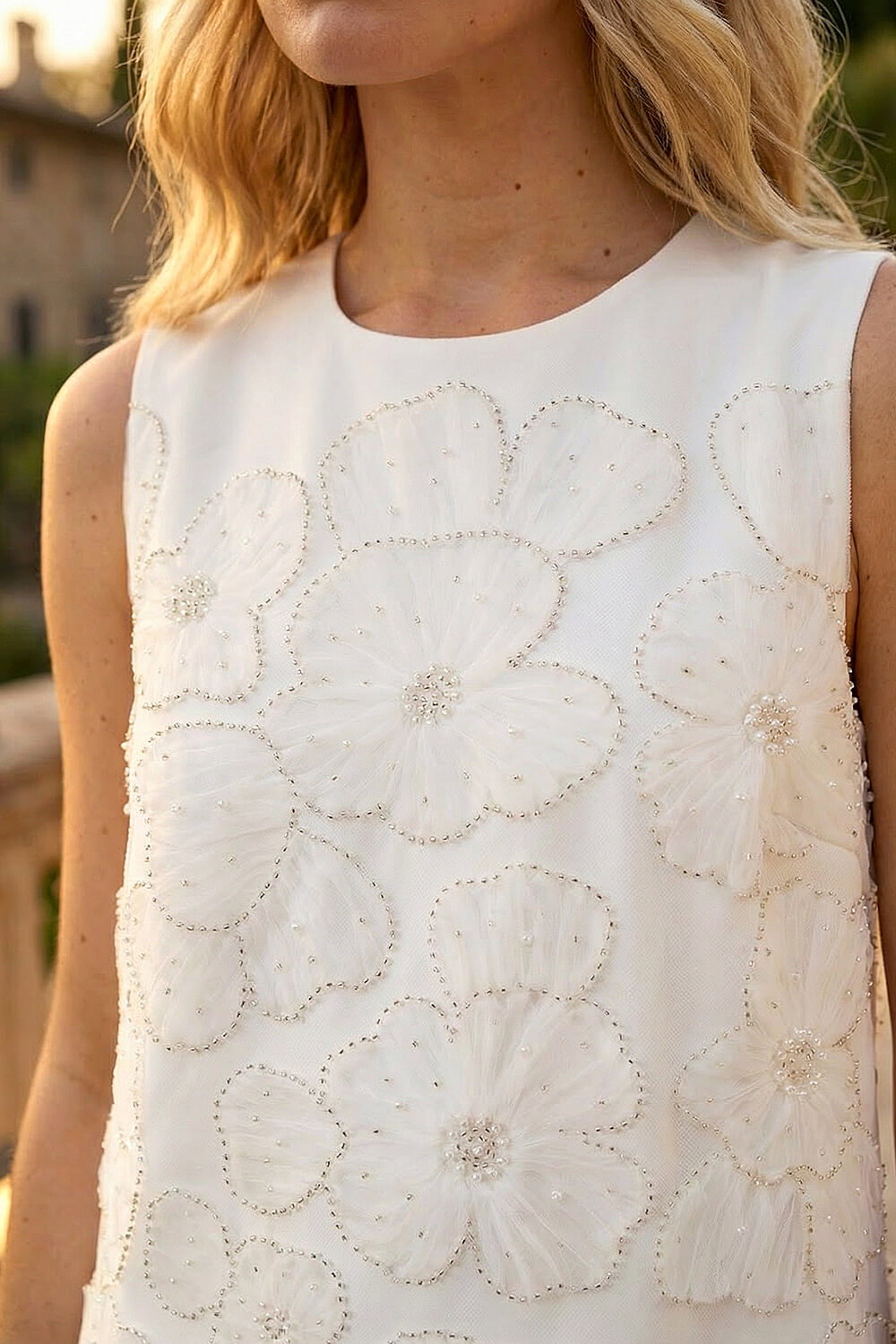 Ivory  Premium Sequin Shift Dress, Image 5 of 4