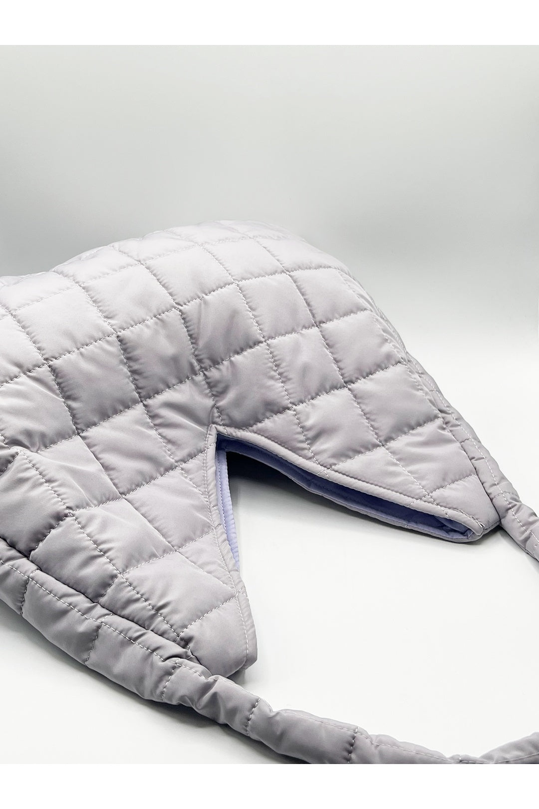 Lilac Oversized Quilted Shoulder Bag, Image 3 of 4
