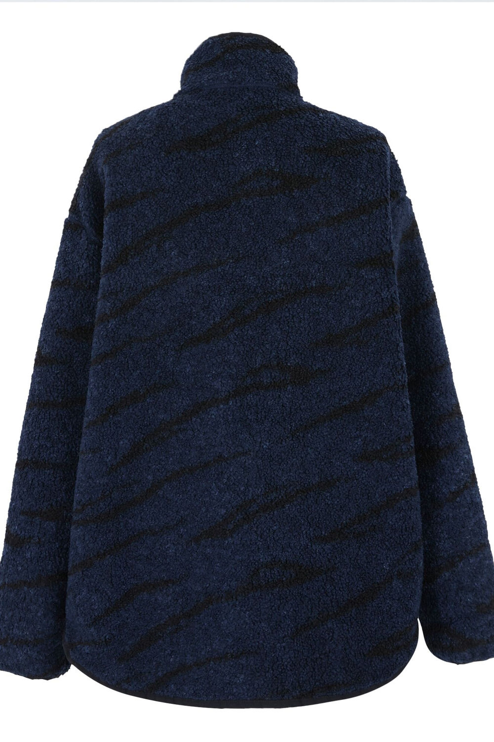 Multi Frankie Abstract Borg Half Zip Fleece Jacket, Image 2 of 6