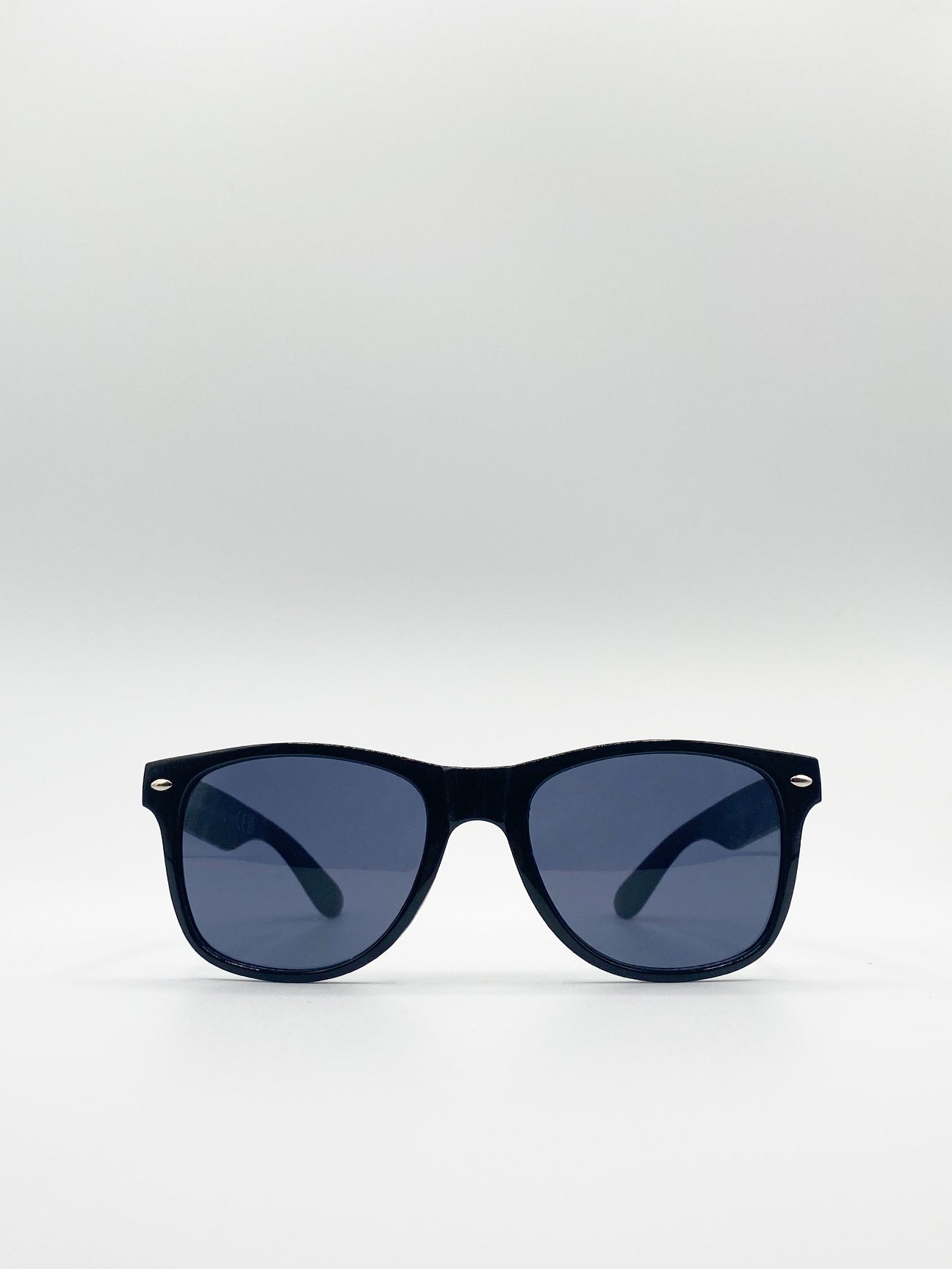 Black Classic Wayfarer Sunglasses, Image 2 of 5