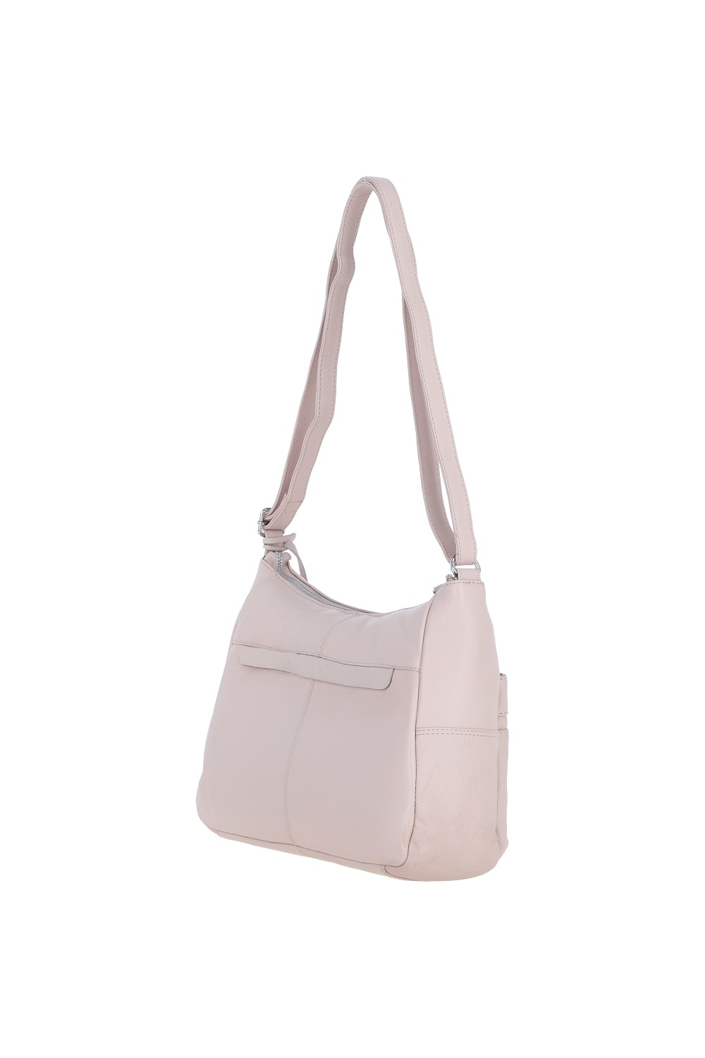 Light Pink 'Meath' Real Leather Shoulder Bag, Image 5 of 5