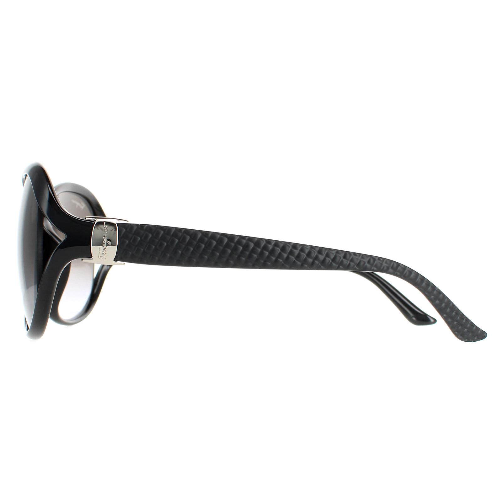 Black Salvatore Ferragamo Black Oval Black Grey Gradient SF770SA, Image 3 of 4