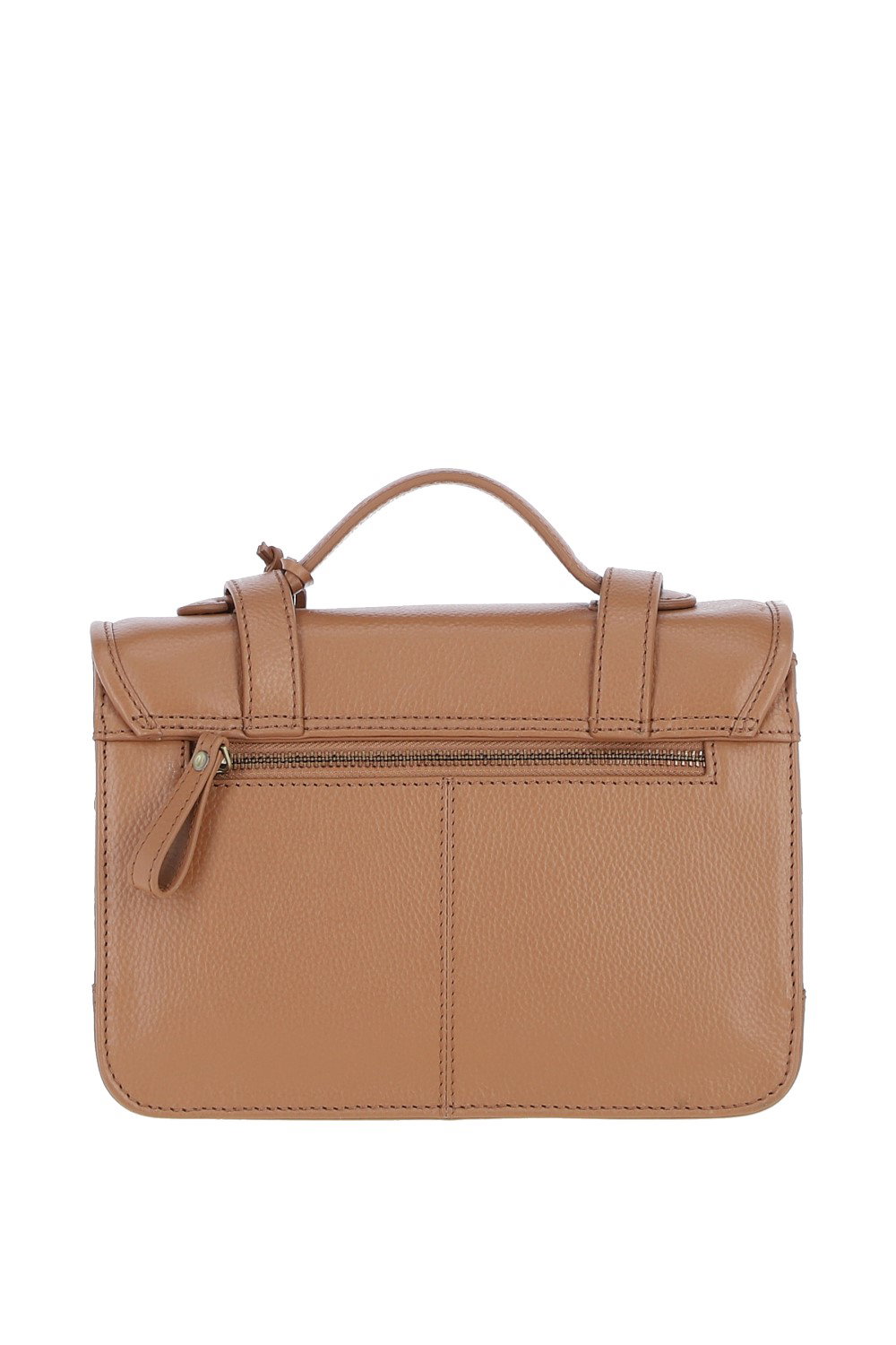Camel Ashwood Leather Camel Stylish Real Leather Large Satchel Bag, Image 3 of 4