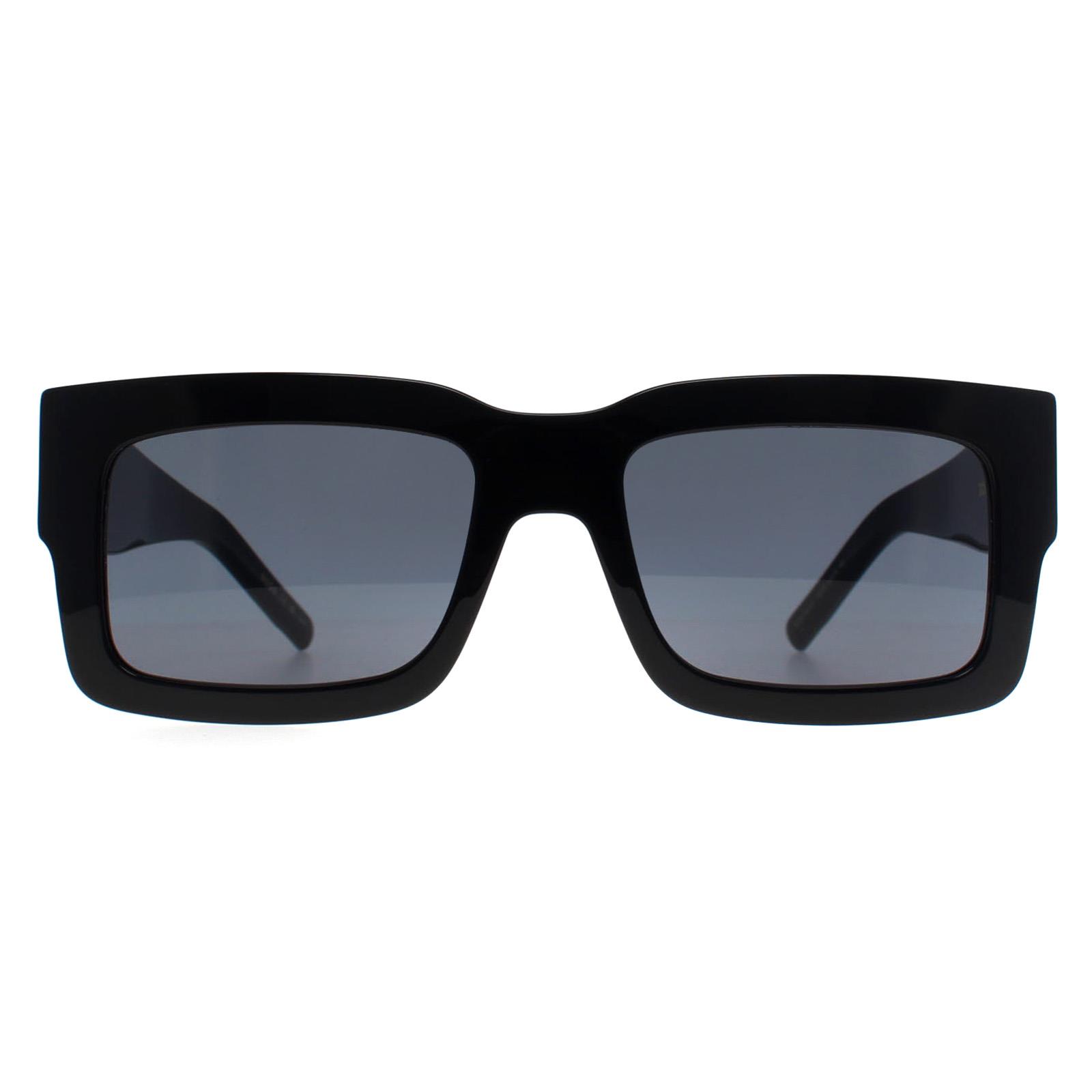 Black Hugo Boss Black Rectangle Black Grey BOSS 1654/S, Image 1 of 4