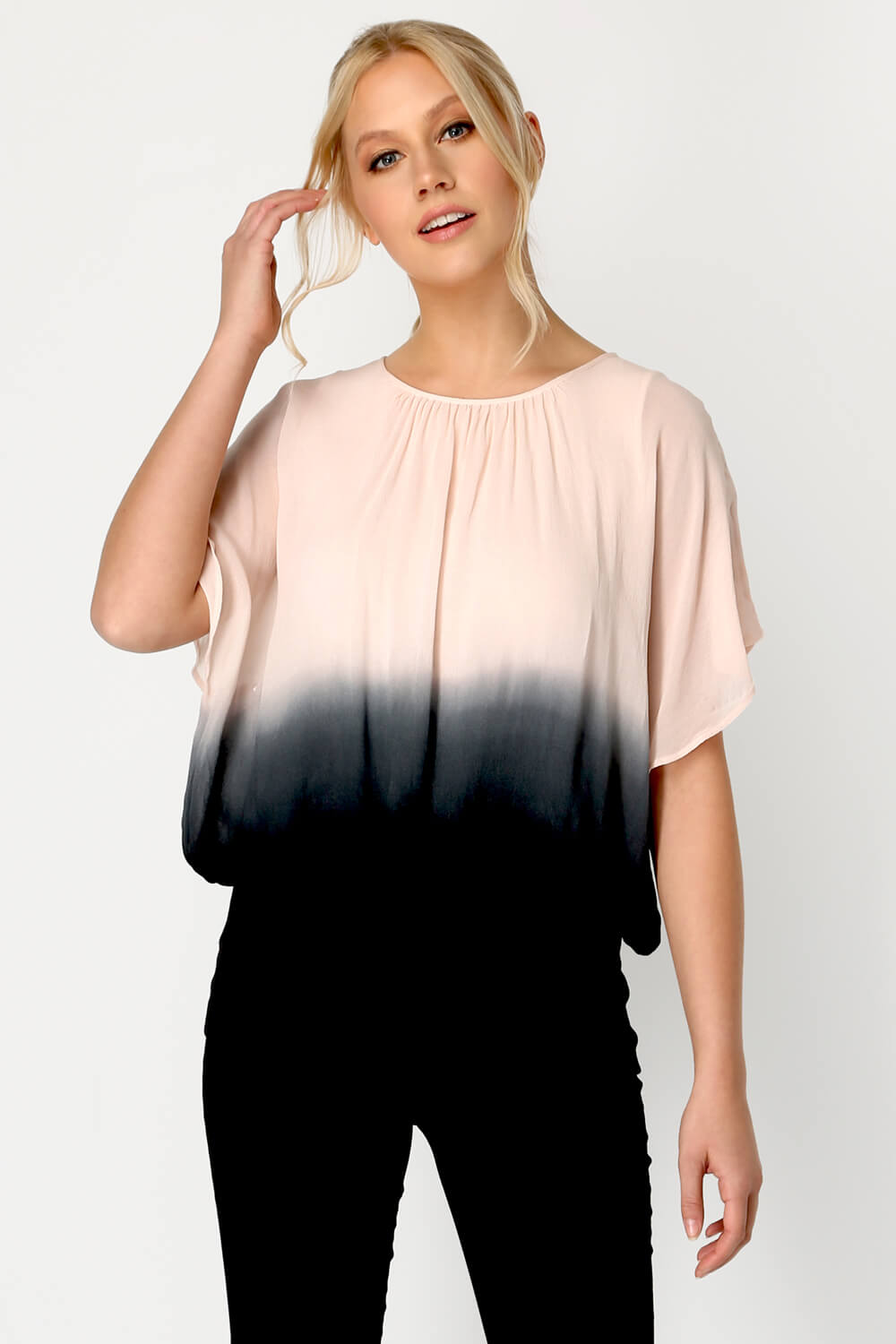 PINK Ombre Batwing Top, Image 1 of 8