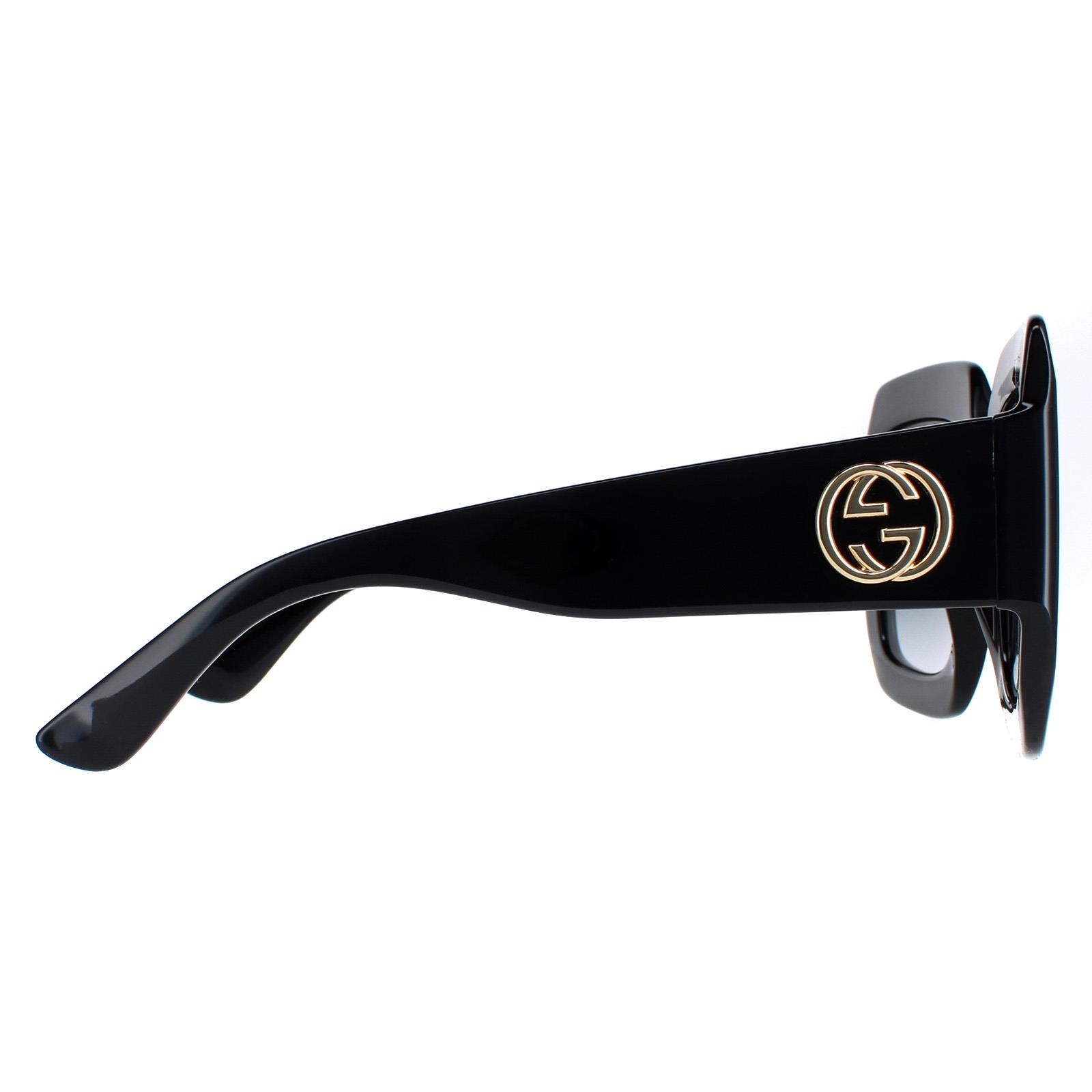 Black Gucci Black Square Black Grey GG0053SN, Image 4 of 6