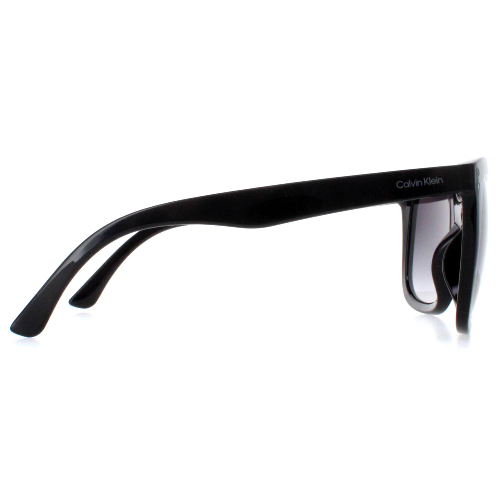 Black Calvin Klein Black Square Shiny Black Grey Gradient CK22550S, Image 4 of 4