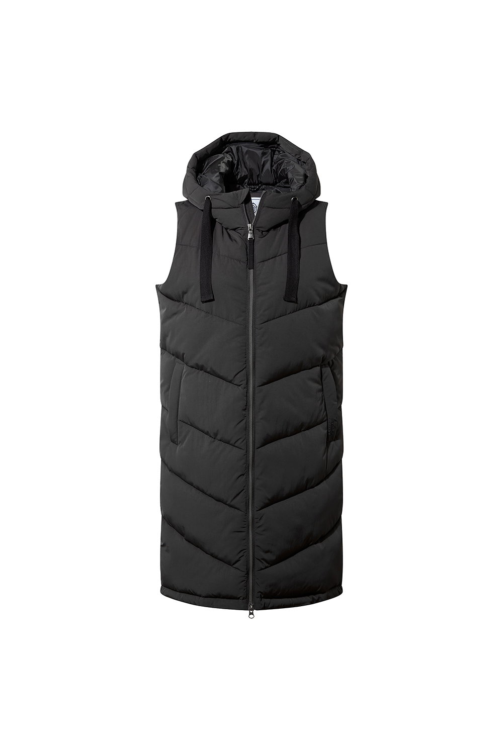 Black Ranskill Long Insulated Gilet, Image 6 of 6