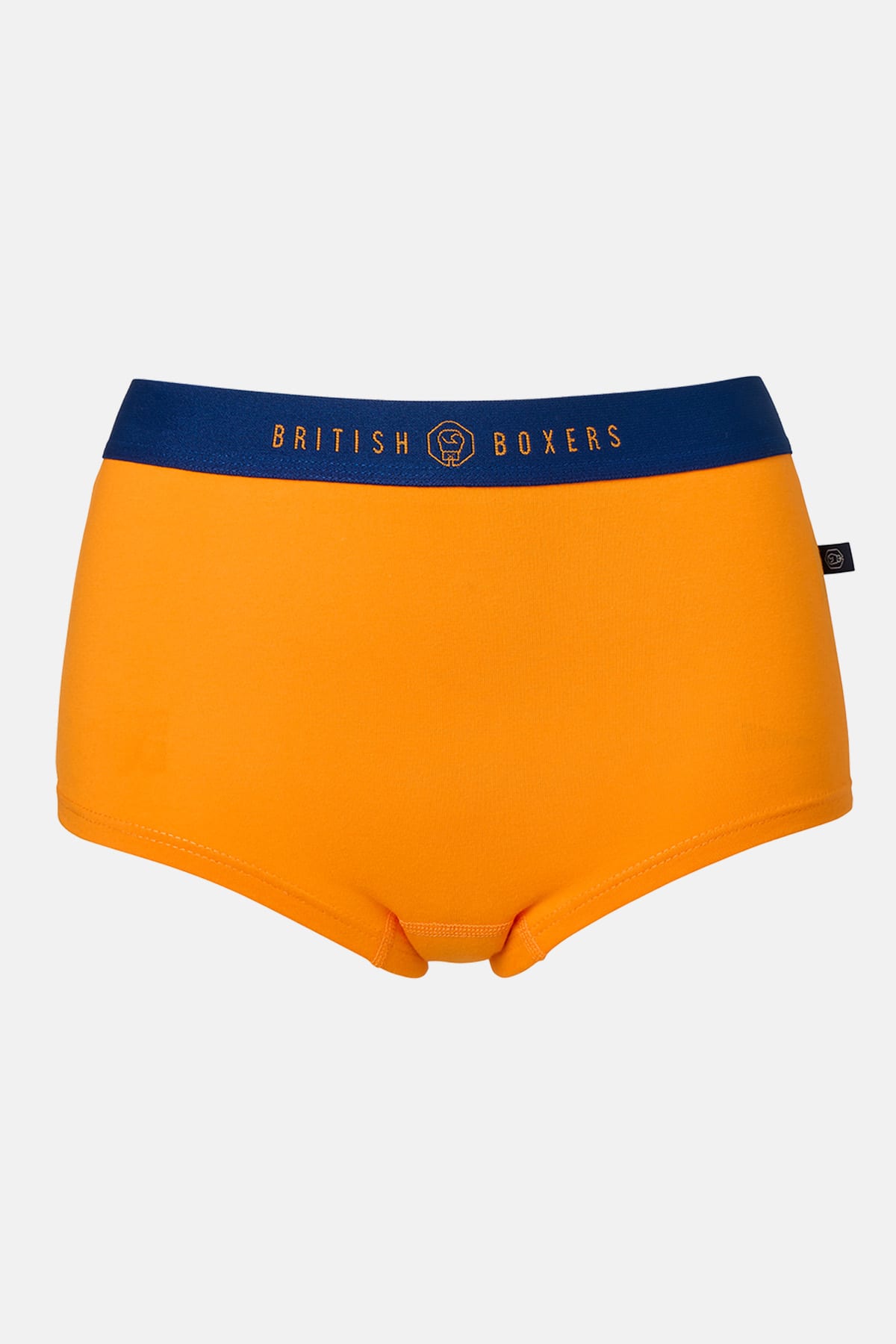 Midnight Blue Pack of Three "Citron Blue" Cotton Hipster Boxer Briefs, Image 7 of 8