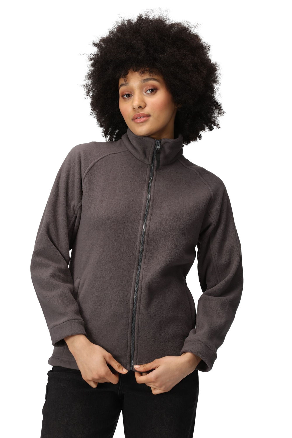 Grey Thor III AntiPill Fleece Jacket, Image 3 of 3