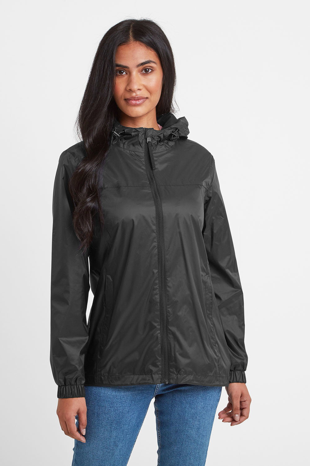 Black Craven Waterproof Packaway Jacket, Image 1 of 4