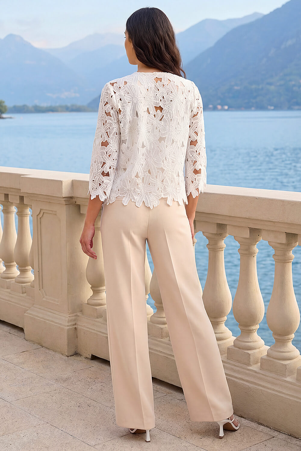 White Crochet Lace Jacket, Image 4 of 4