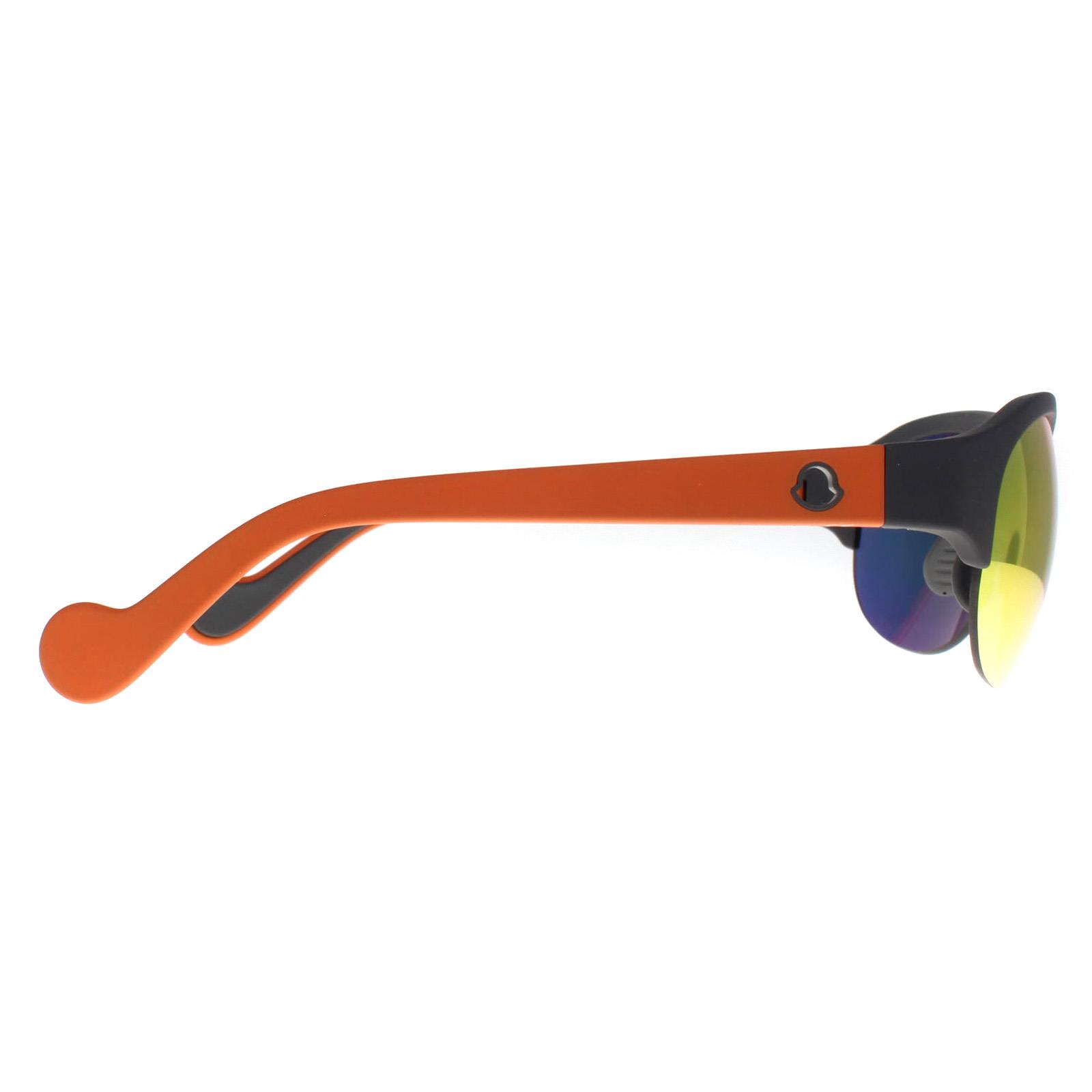 Black Semi Rimless Black Orange Mirror ML0050, Image 4 of 4