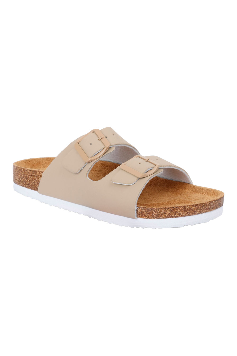 Off White Mia Plain Double Strap Sandals, Image 1 of 4