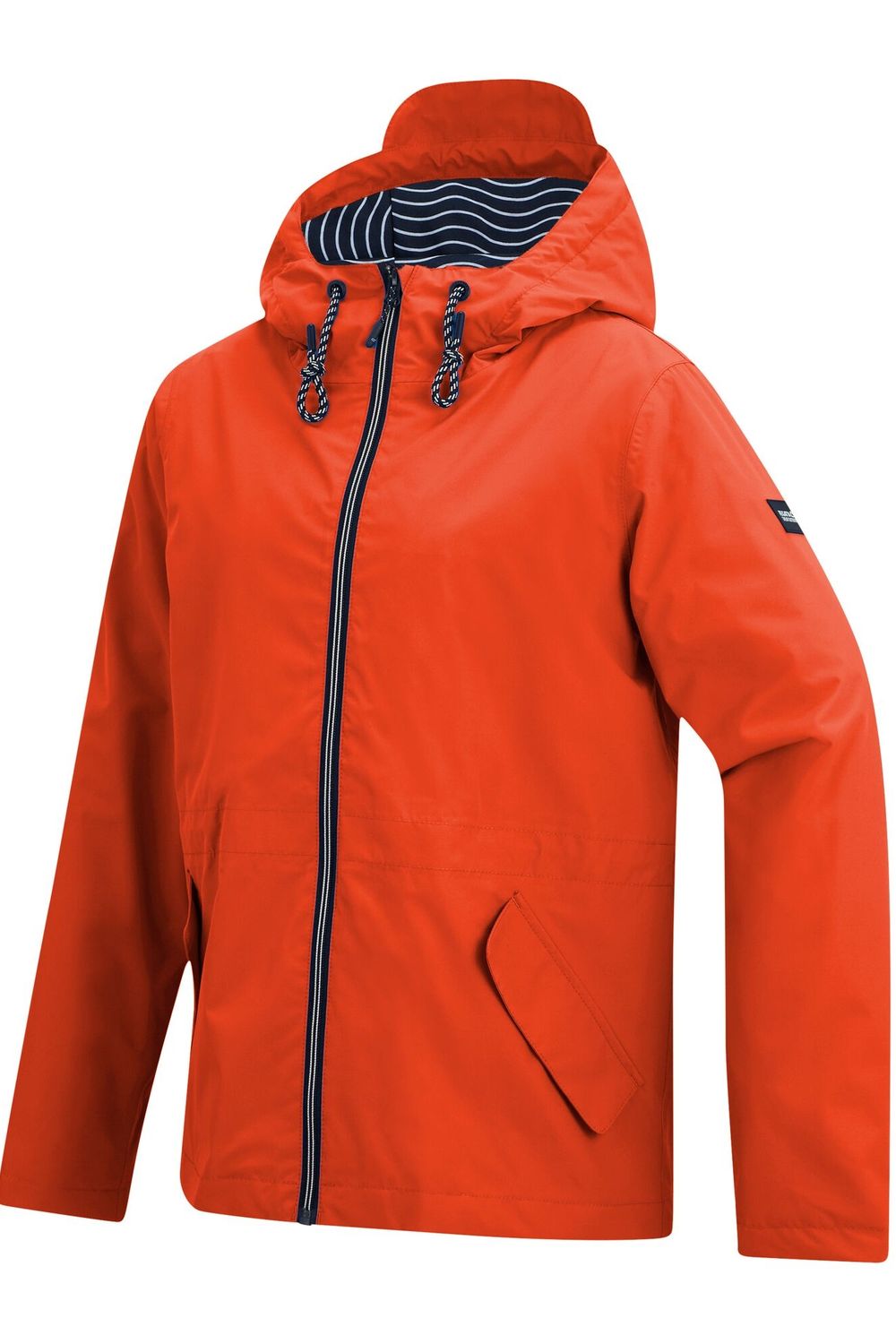 Orange Bayletta Grid Distress Waterproof Jacket, Image 3 of 3