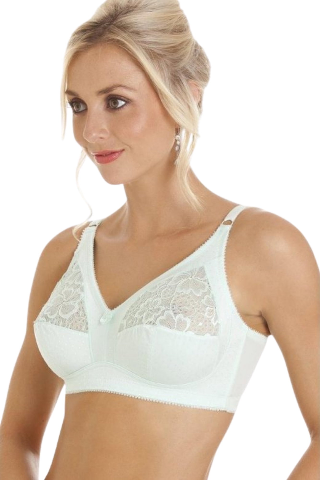 Mint Soft Comfort Non Wired Bra, Image 2 of 5
