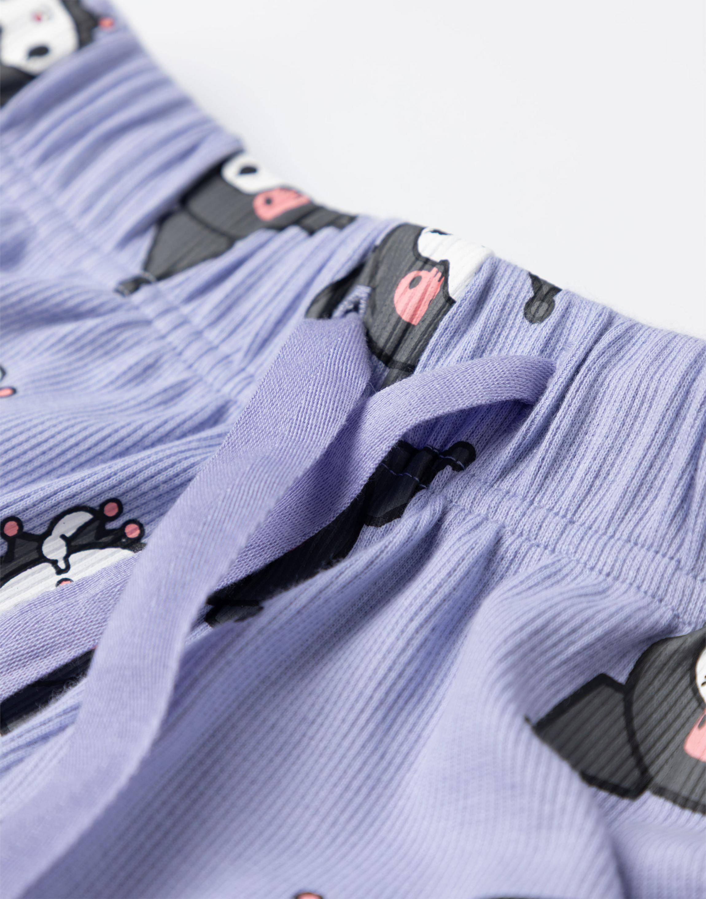 Purple Hello Kitty Kuromi Vest and Shorts Pyjama Set, Image 6 of 6