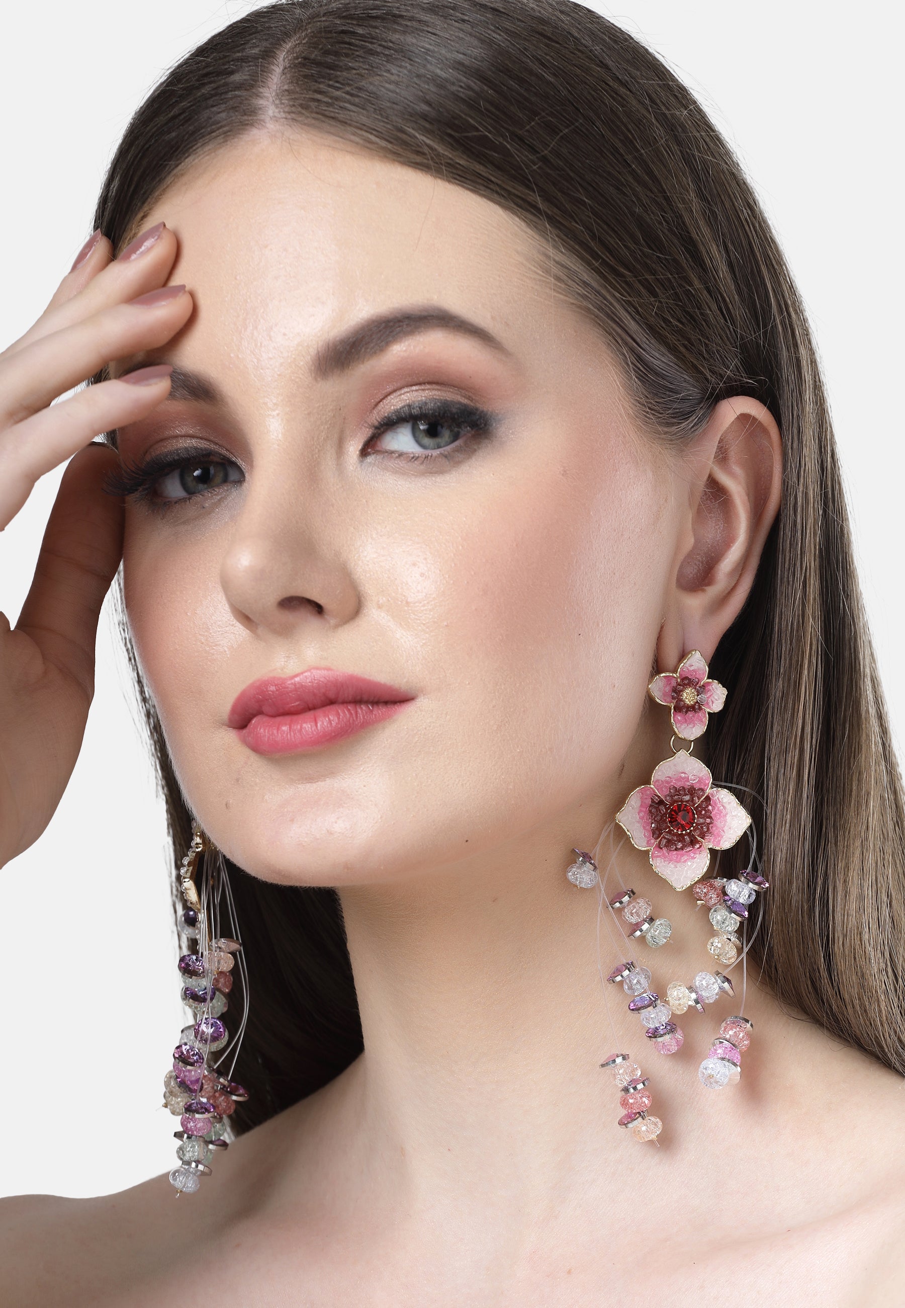 Pink Diva Collection Double Boho Floral Hanging, Image 4 of 5