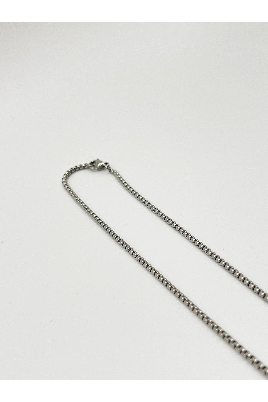 Silver Chain Necklace with Ring Charm, Image 5 of 5