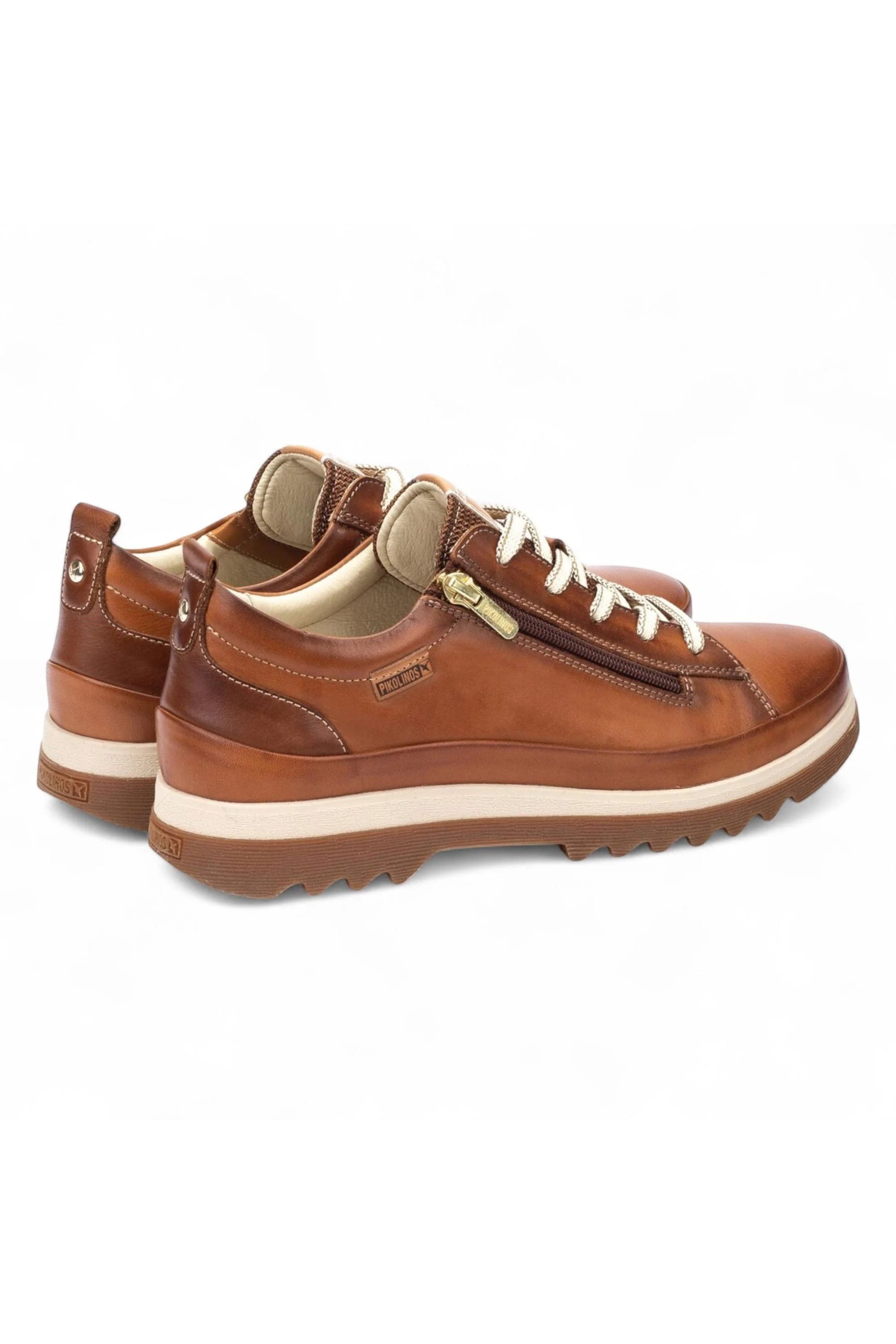 Brown Women’s Laces & Zipper Trainers-W3W-6979, Image 5 of 8