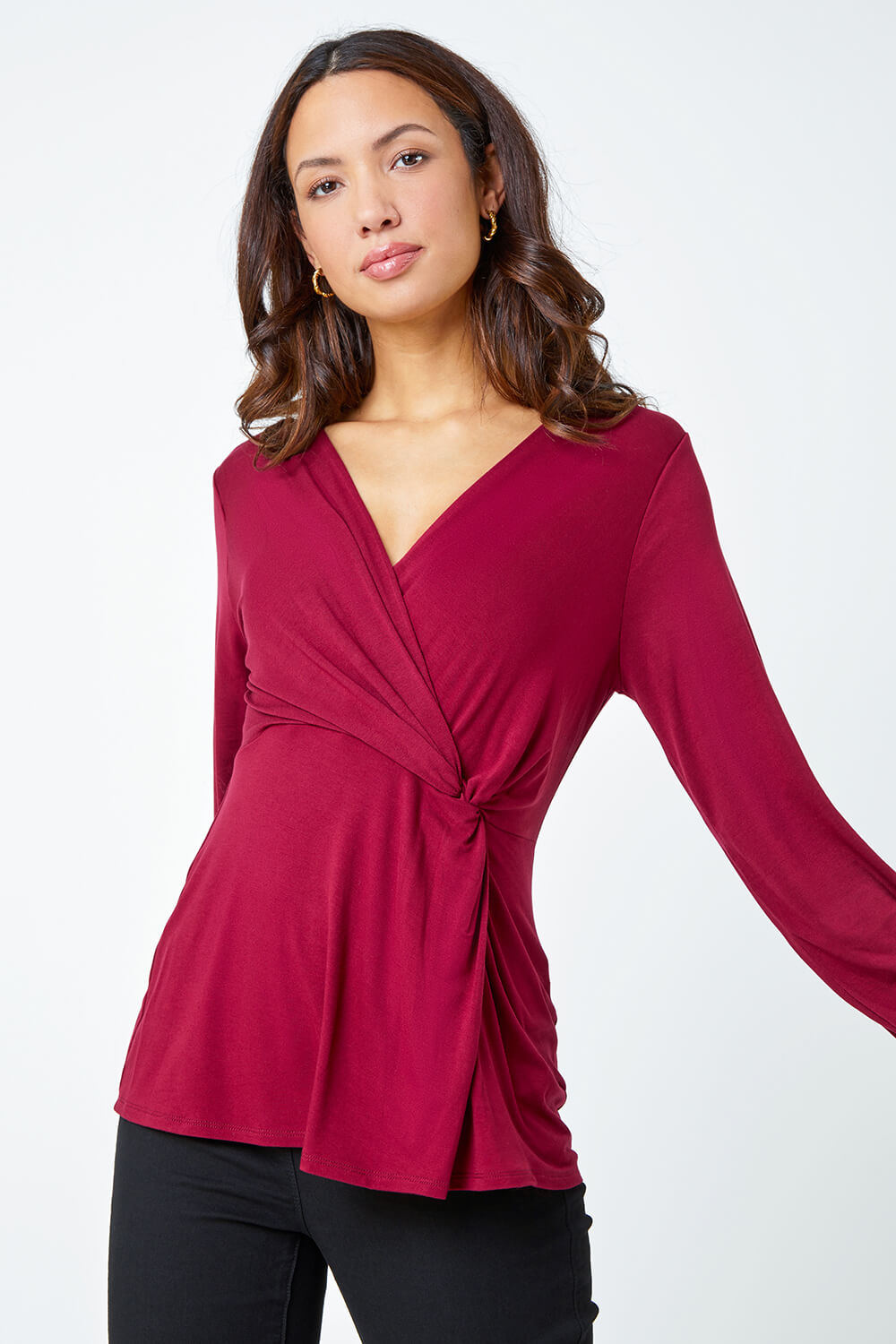 Port Side Twist Knot Top, Image 1 of 5