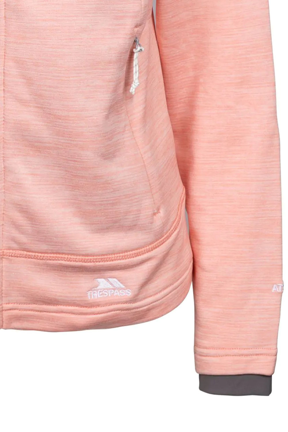Light Pink AT200 Fleece Jacket, Image 3 of 5