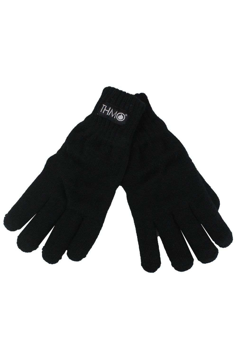 Black Full Finger Gloves with Thinsulate Lining, Image 5 of 5