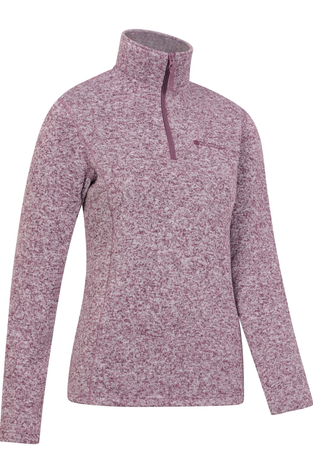 Burgundy Idris Half Zip Fleece Top, Image 4 of 4