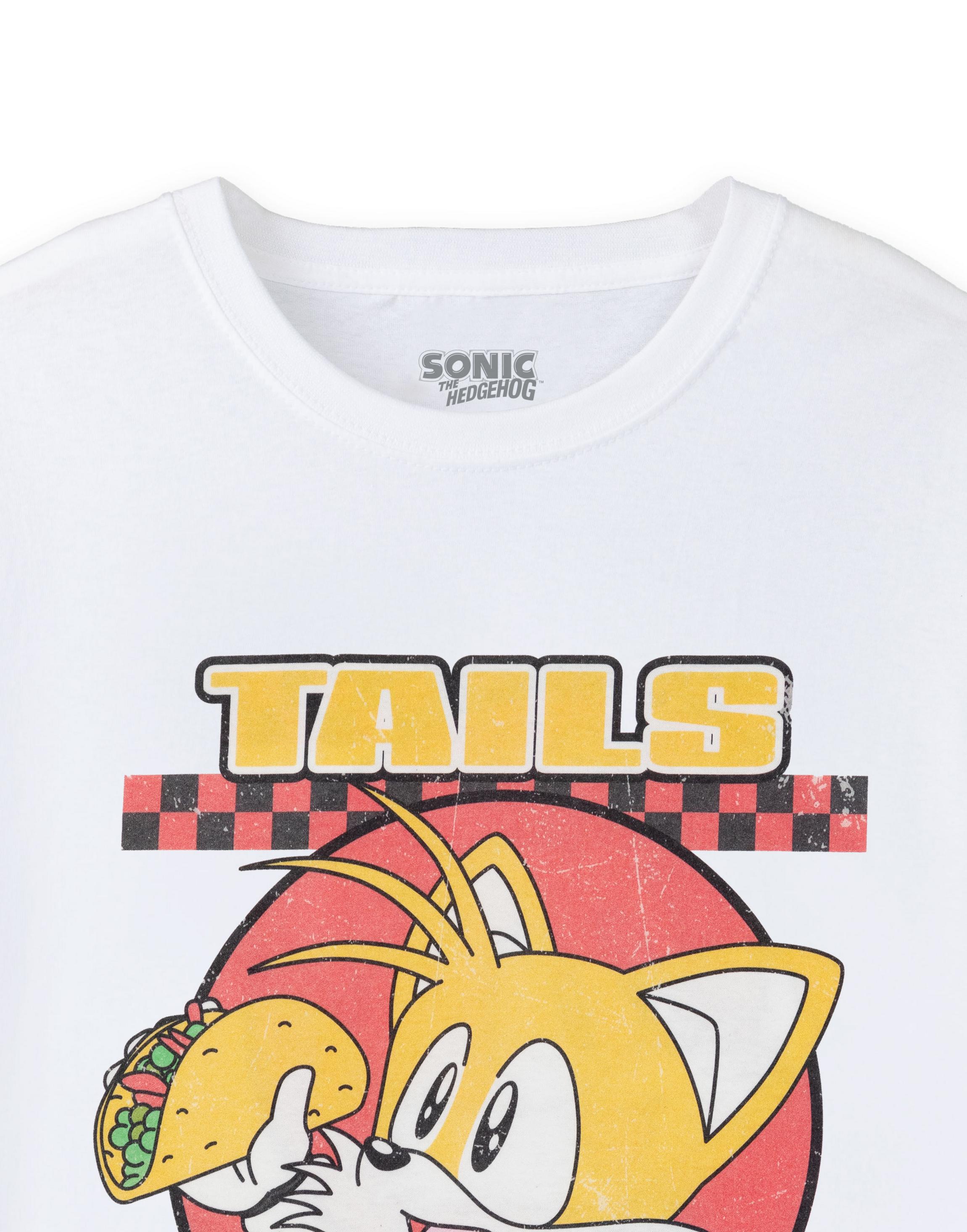 White Sonic the Hedgehog Tasty Tacos T-Shirt, Image 3 of 6