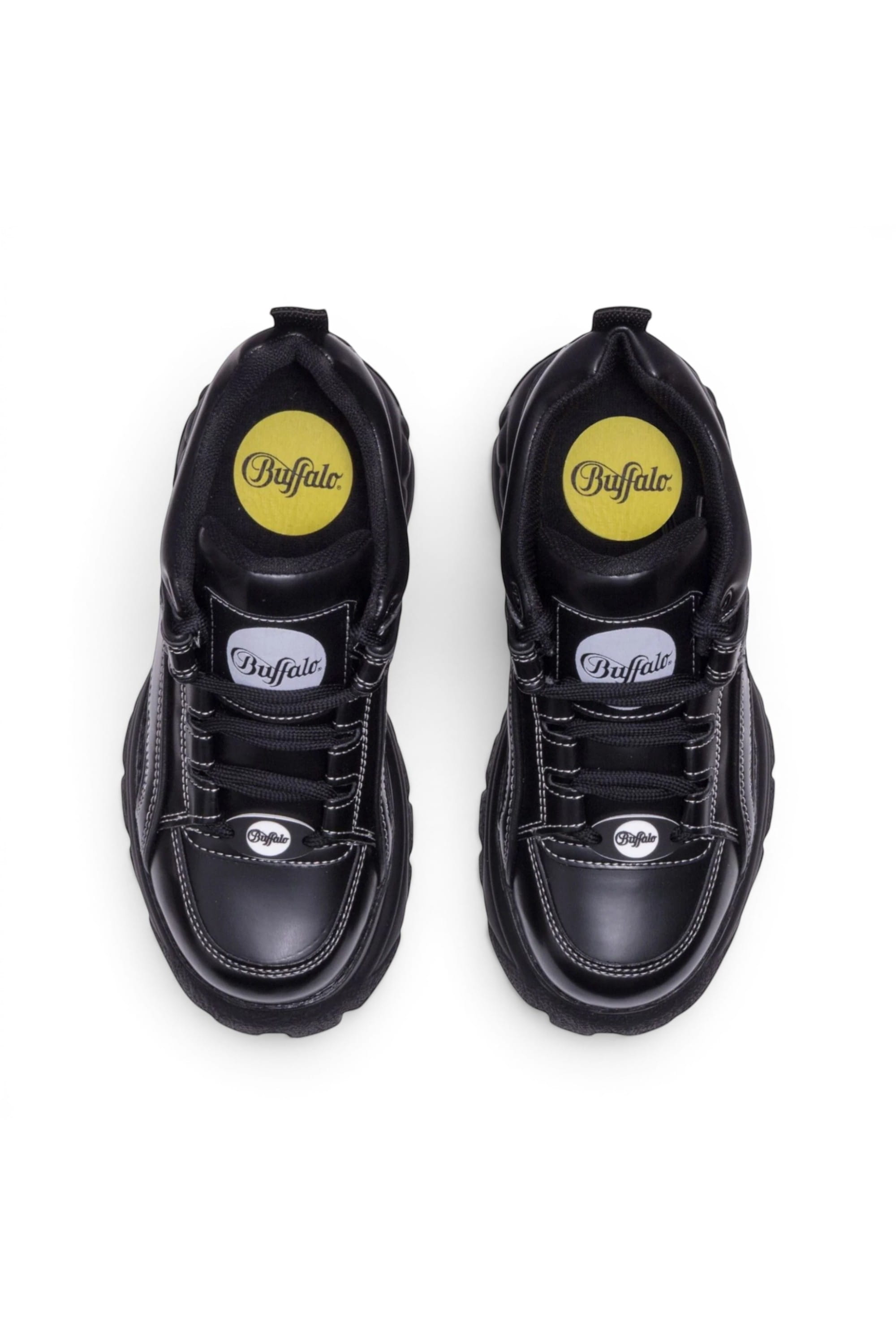 Black Womens Platform Fashion Trainers 1339-14, Image 6 of 6