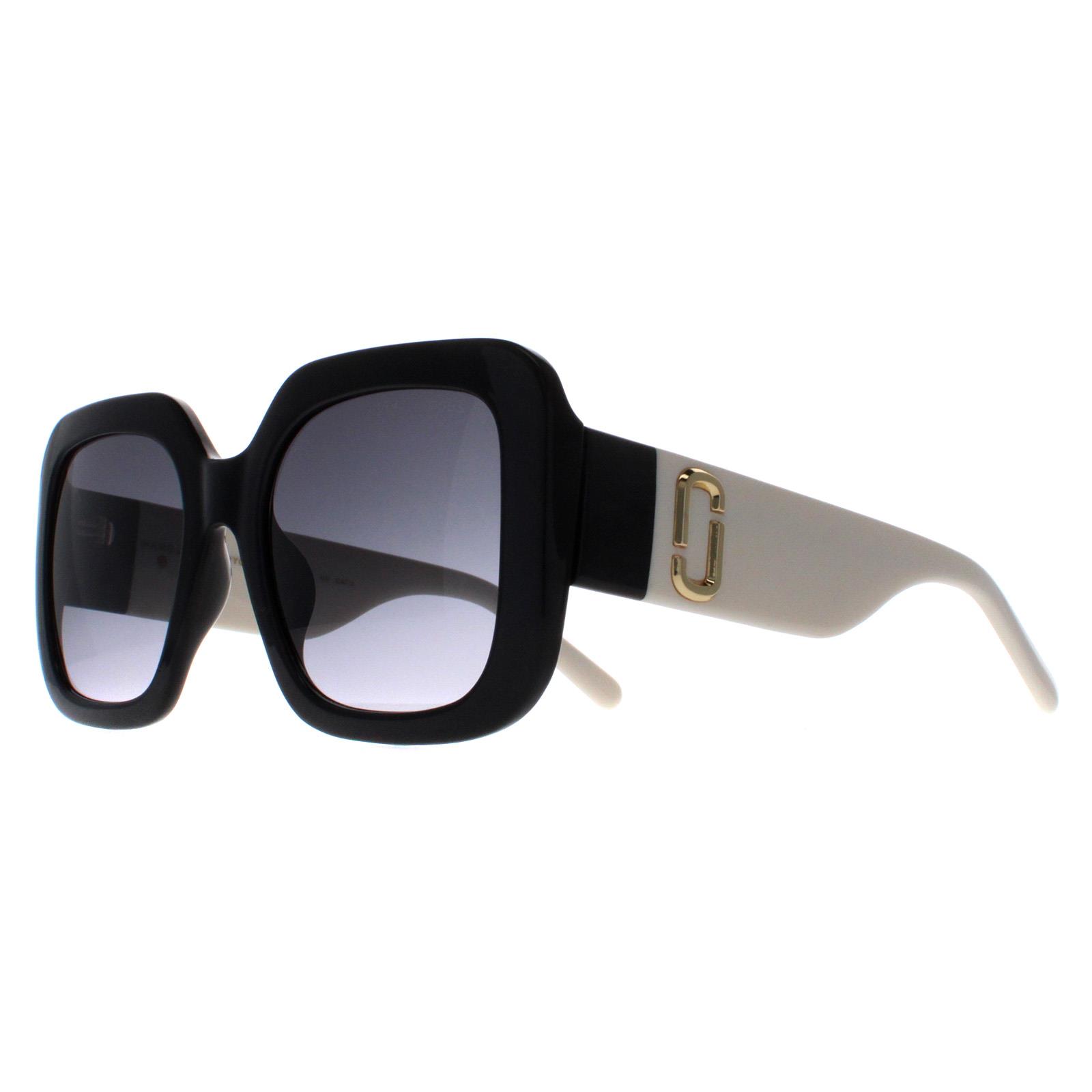 Black Marc Jacobs Black Square Black and White Grey Gradient MARC 647/S, Image 2 of 4