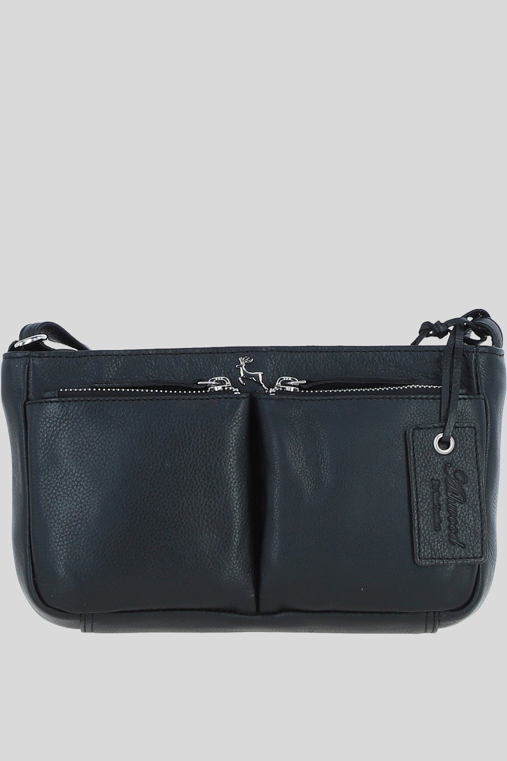 Black 'Iverness' Real Leather Crossbody Bag, Image 1 of 5