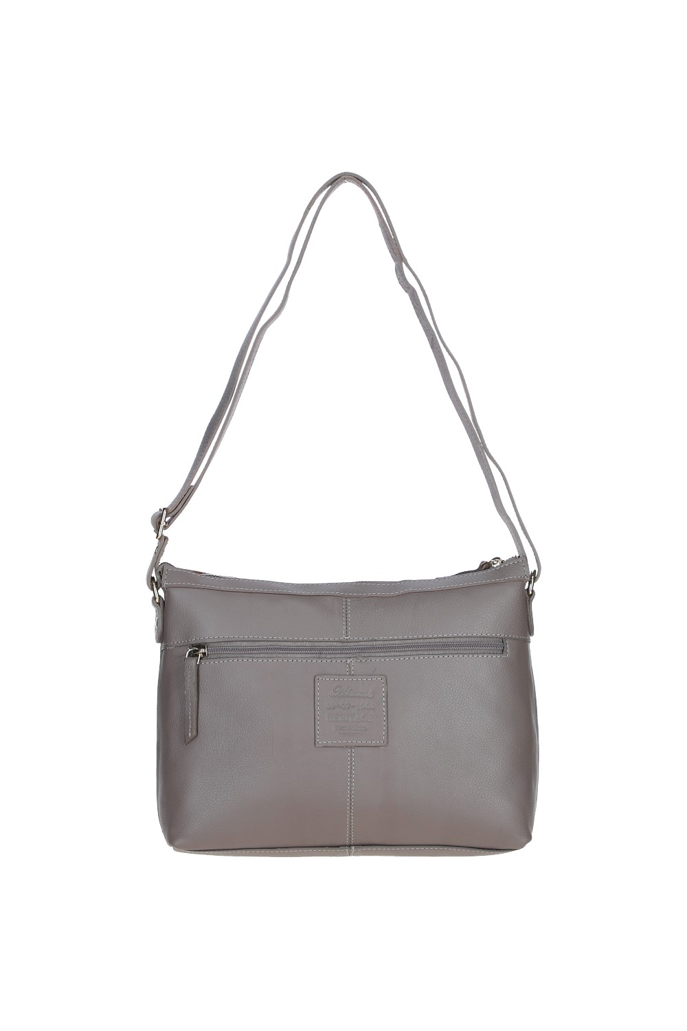 Taupe 'Windsor' Real Leather Shoulder Bag, Image 4 of 4