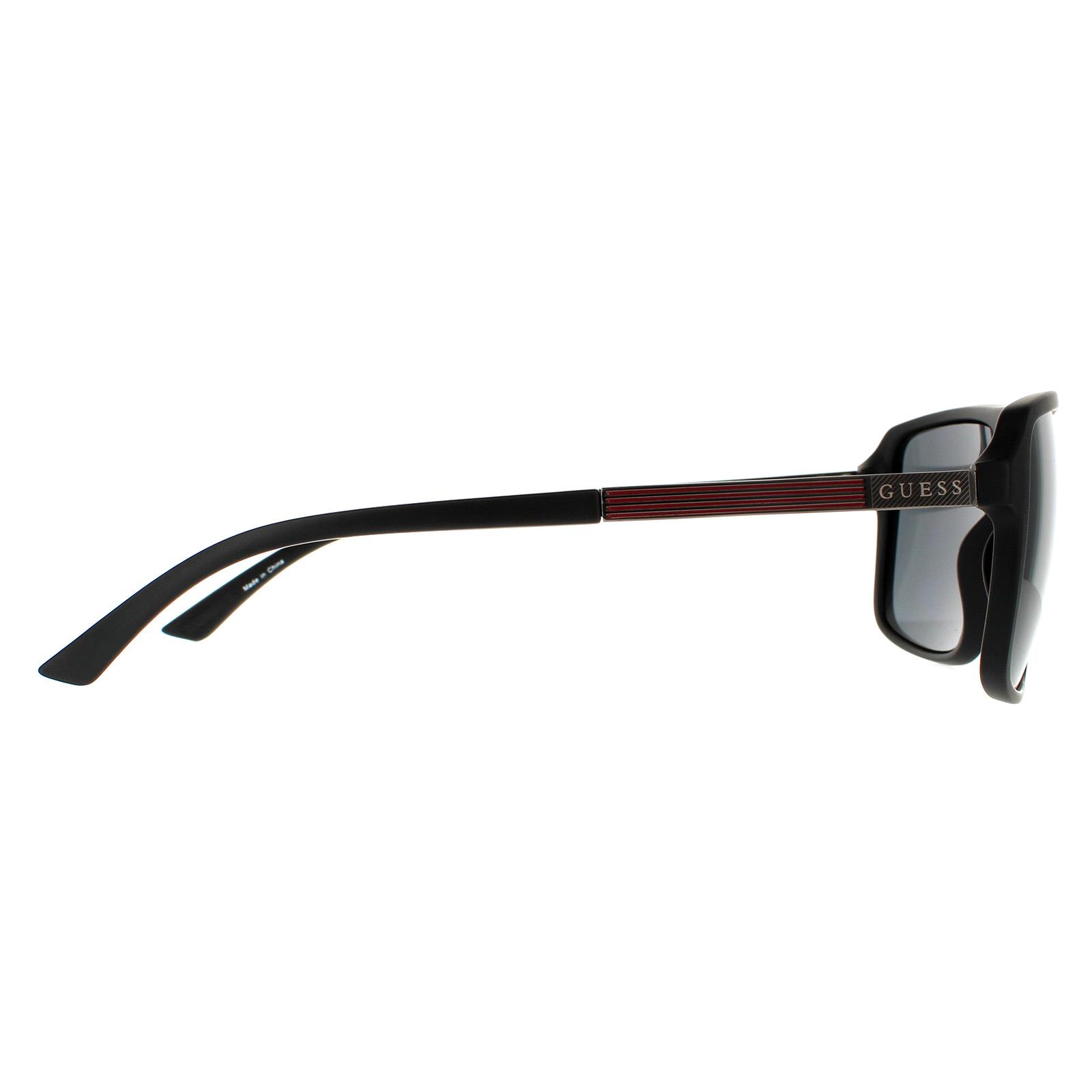 Black Guess Black Square Matte Black Smoke Grey GF5085 Sunglasses, Image 4 of 4