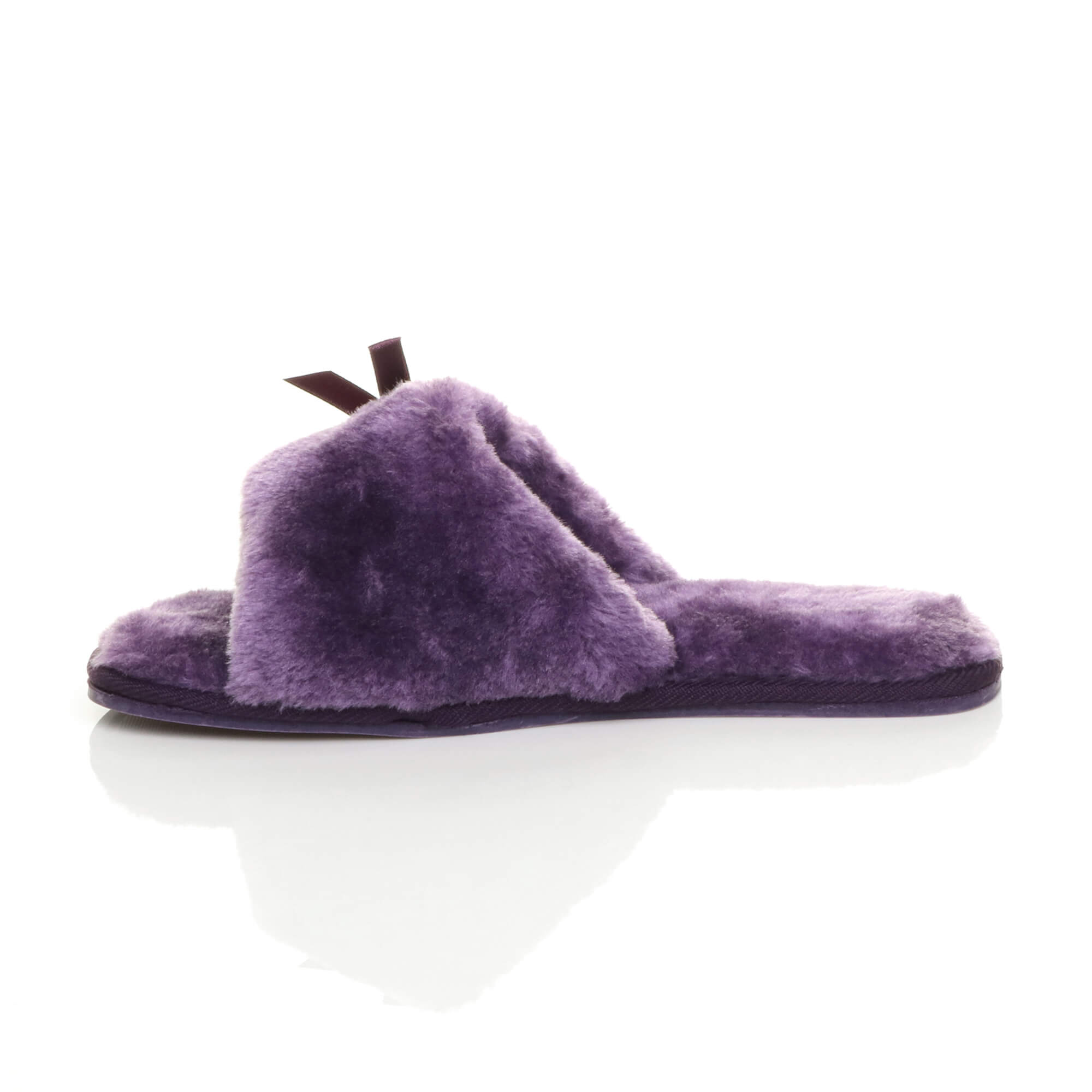 Purple Peep Toe Sandals Slippers, Image 3 of 6