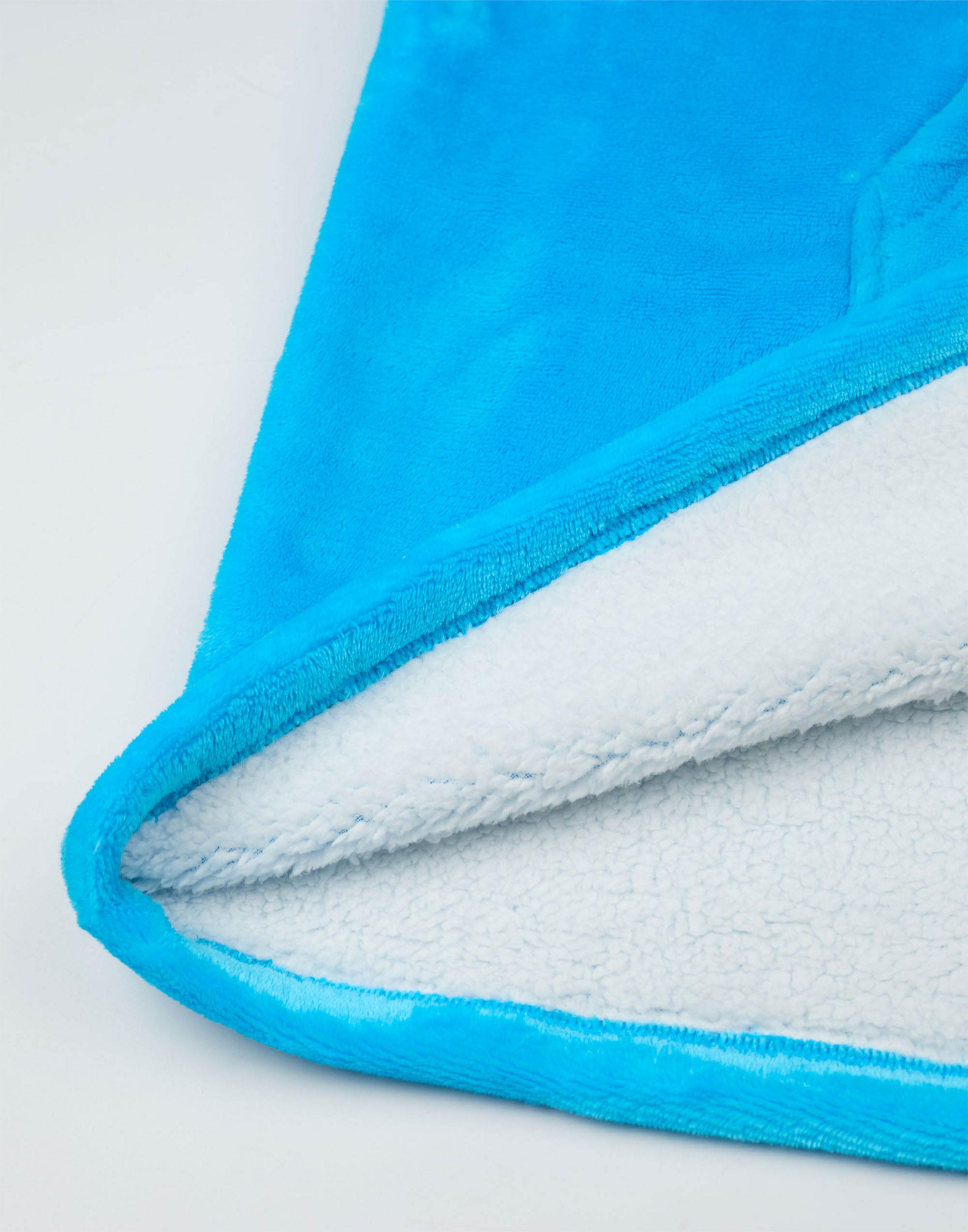 Blue Sesame Street Cookie Monster Blanket Hoodie, Image 5 of 6